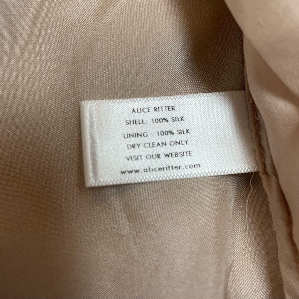 Other Alice Ritter Silk Pale Pink Short Sleeve Top Blouse Size 10 Size L / US 10 / IT 46 - 8 Thumbnail