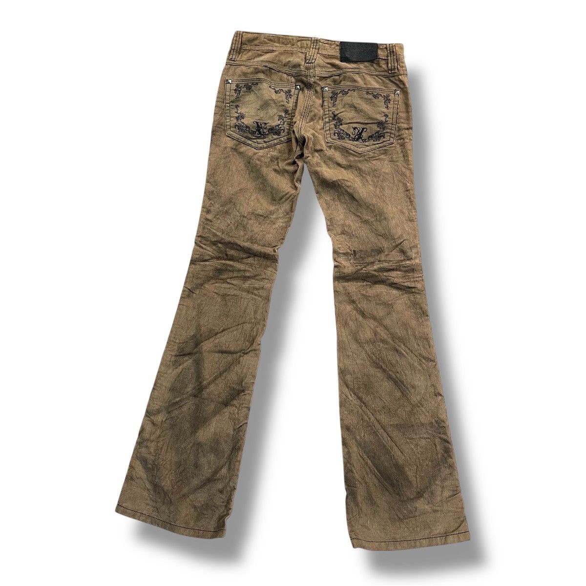 GOSTAR DE FUGA Xfrm Claw Mark Raw Motif Corduroy Pant Size US 29 - 2 Thumbnail
