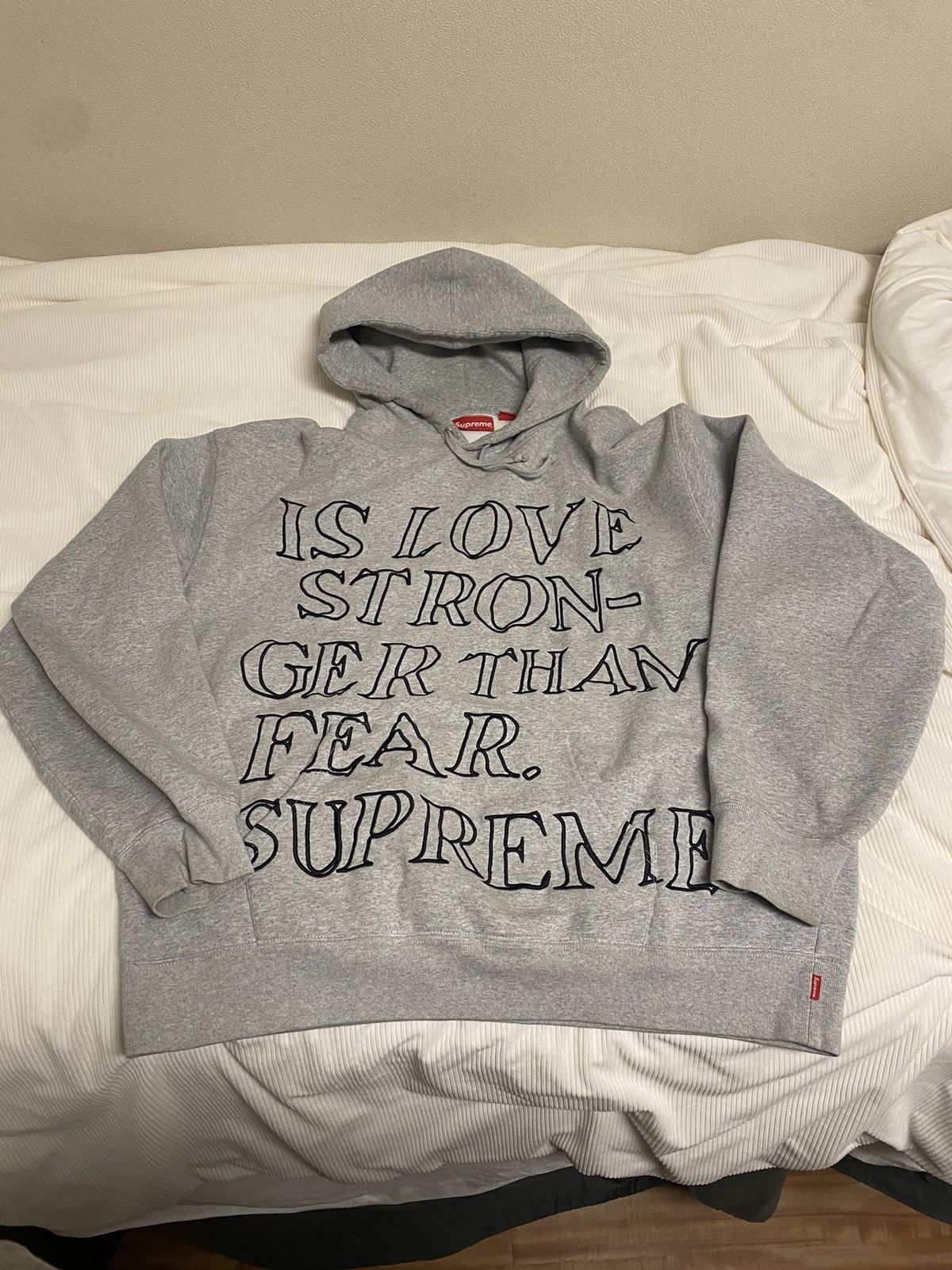 Supreme Supreme SS23 Is Love Stronger Than Fear Hoodie Size US XL / EU 56 / 4 - 1 Thumbnail