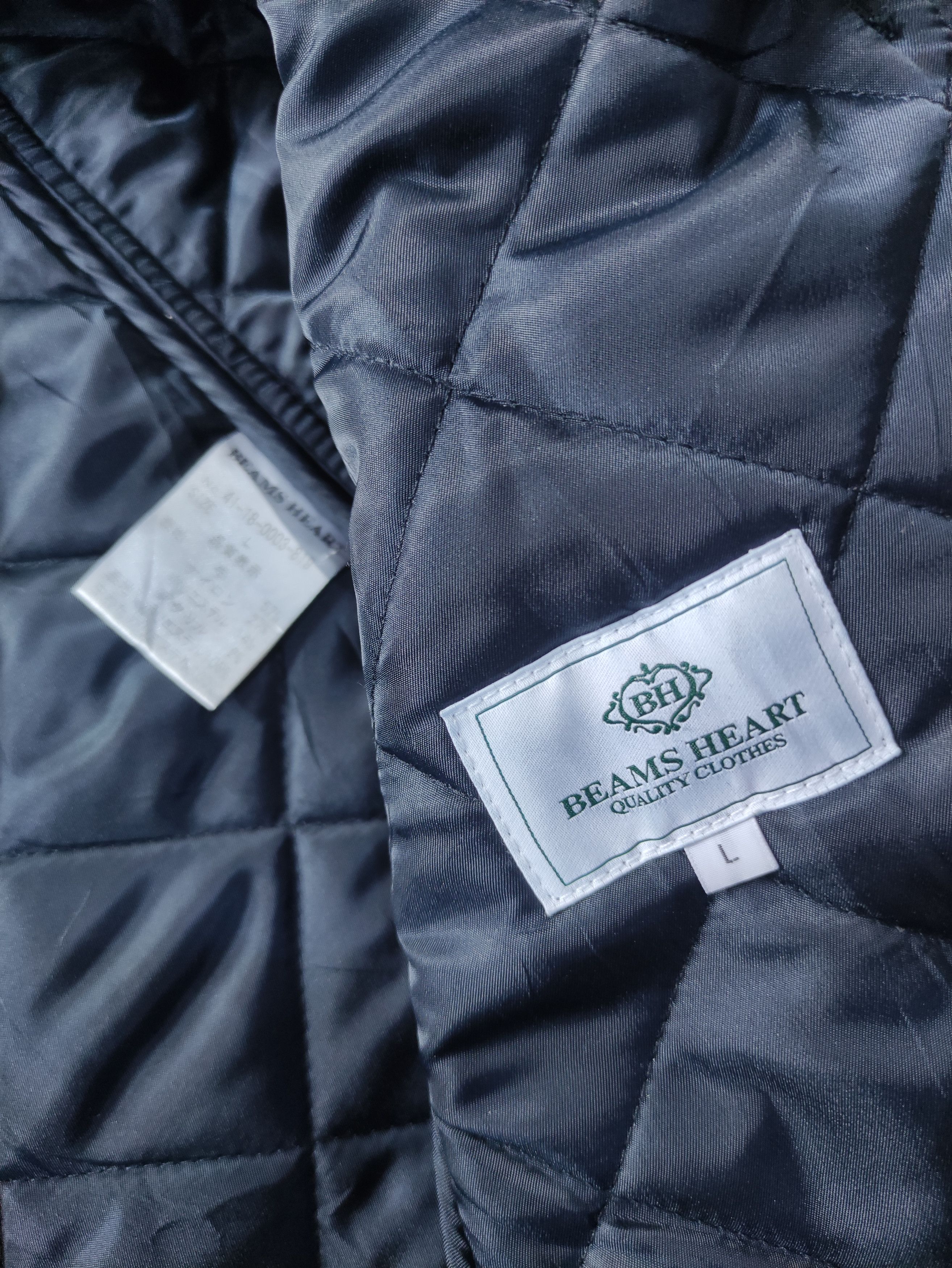 Beams Plus × Japanese Brand BEAMS HEART QUILTED JACKET Size US L / EU 52-54 / 3 - 7 Thumbnail