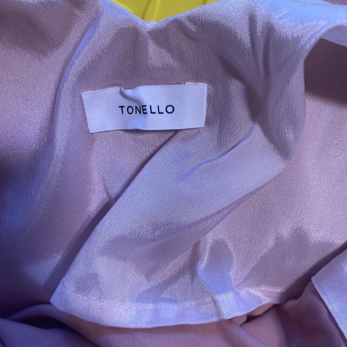 Tonello TONELLO Pink Spaghetti Strap Cami Top V Neck Silk Blend Sz S Size S / US 4 / IT 40 - 4 Thumbnail
