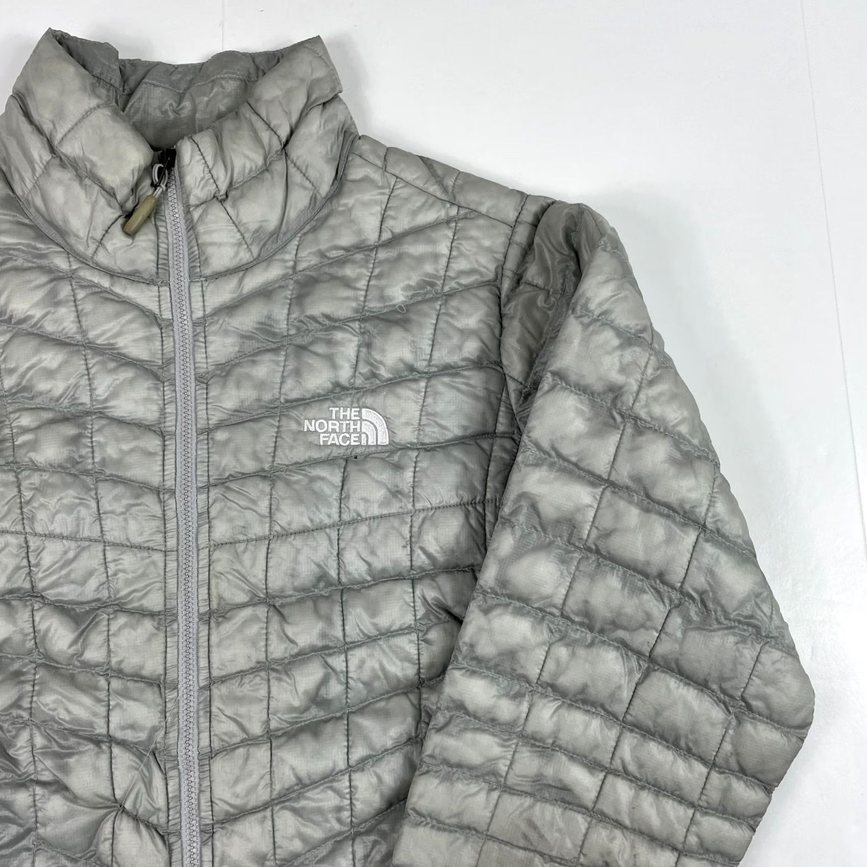 The North Face The North Face Womens Medium Gray Thermoball Puffer Jacket Size M / US 6-8 / IT 42-44 - 3 Thumbnail