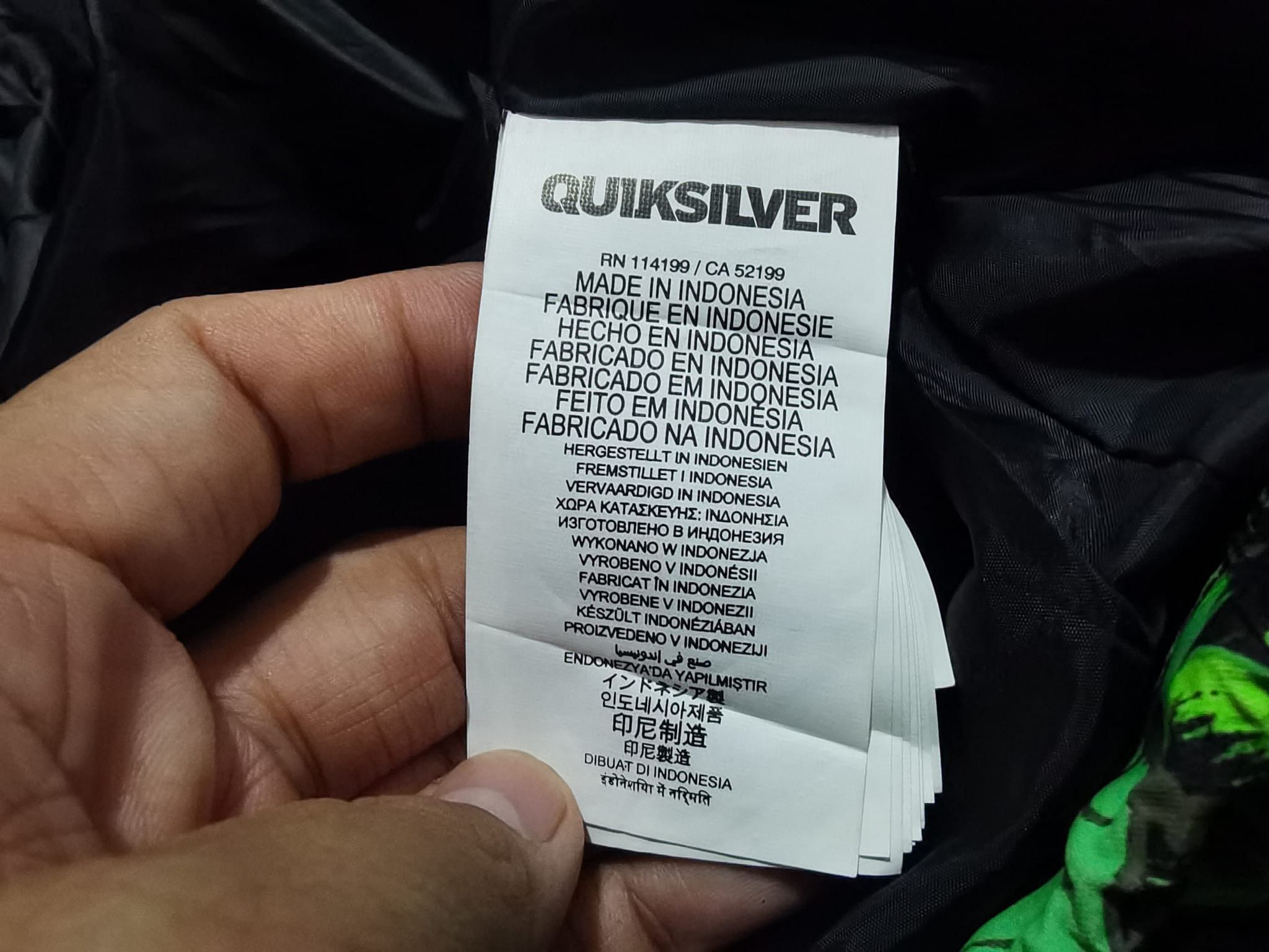 Quiksilver QUIKSILVER dry flight technology 10k L 2087 Size US L / EU 52-54 / 3 - 3 Thumbnail