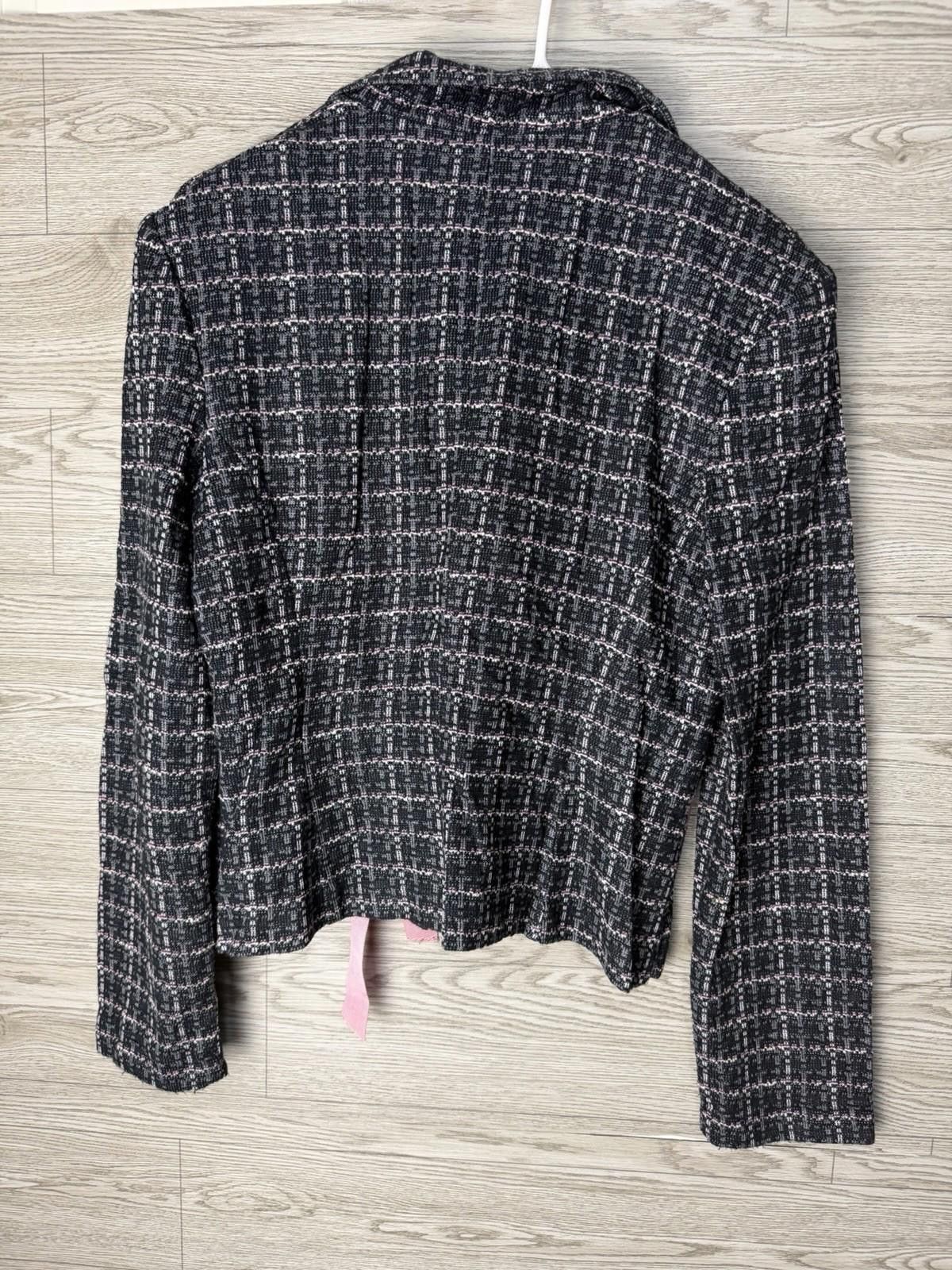 Other Y2K Suits Us Pink Black Textured Jacket 9/10 Size S / US 4 / IT 40 - 3 Thumbnail