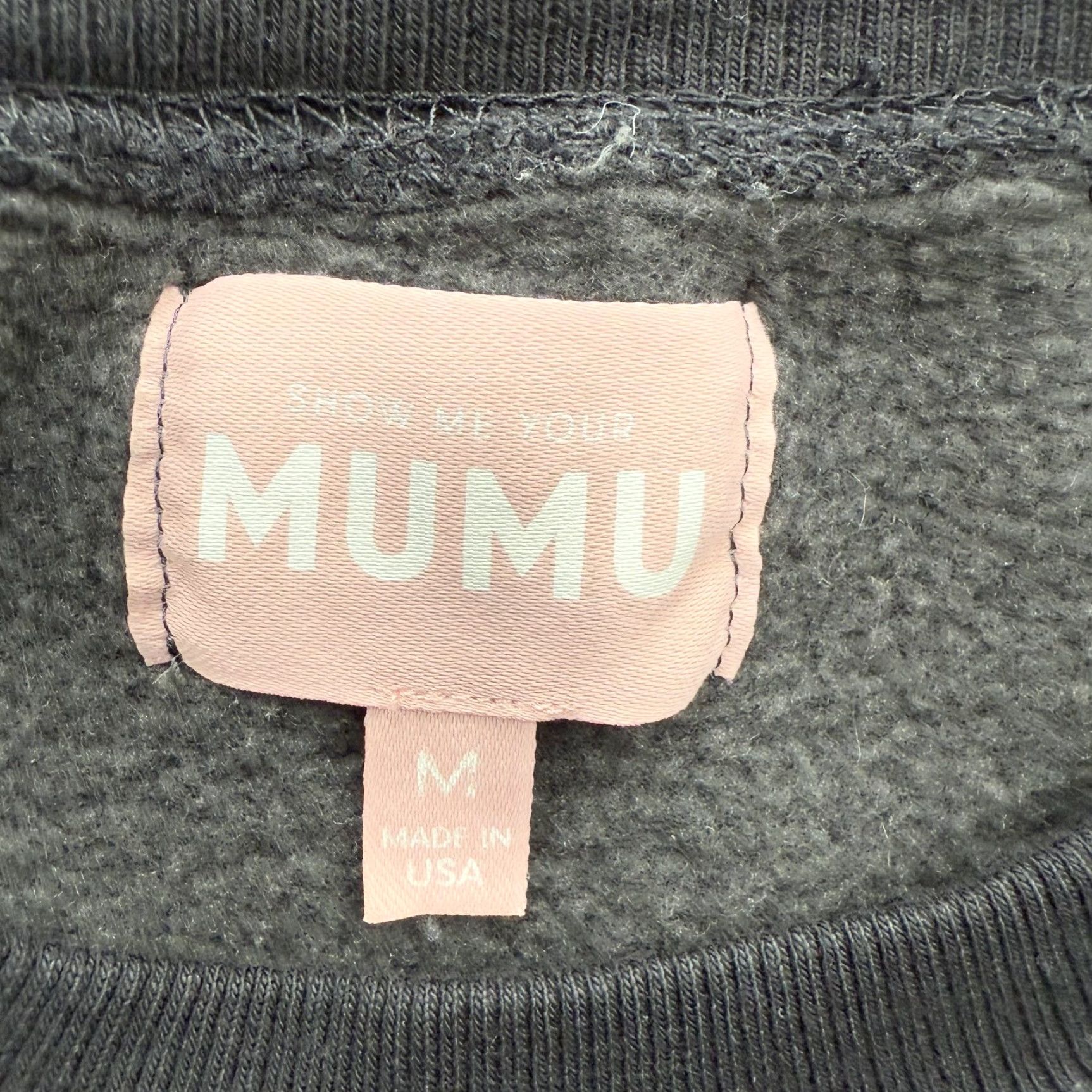 Show Me Your MuMu Show Me Your Mumu Sweatshirt Womens M Black Pullover Graphic Flower Quotes Bodys? Size M / US 6-8 / IT 42-44 - 3 Thumbnail