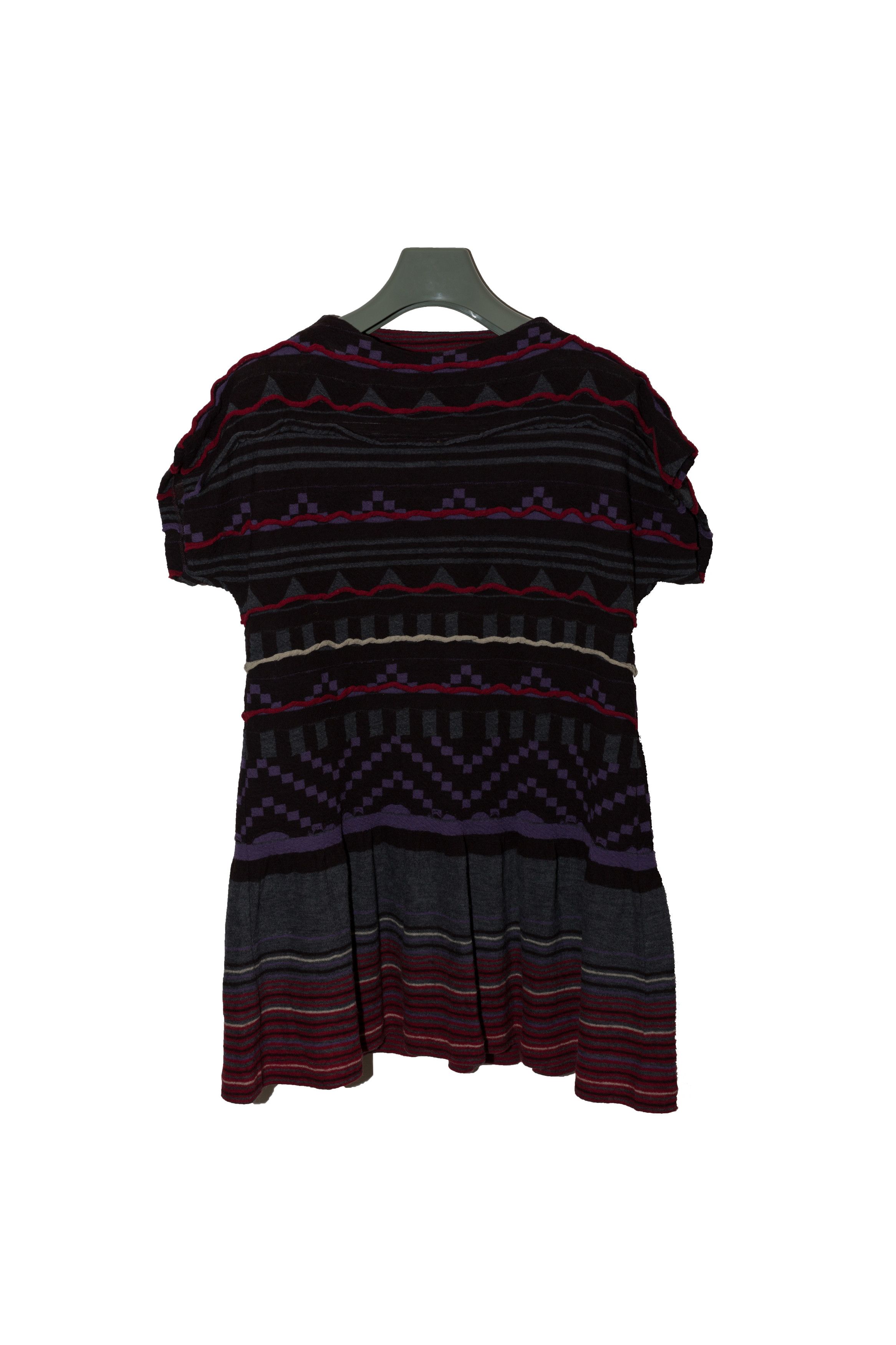 Issey Miyake 3D Wool Banded Tunic Robe Dress Size M / US 6-8 / IT 42-44 - 1 Thumbnail
