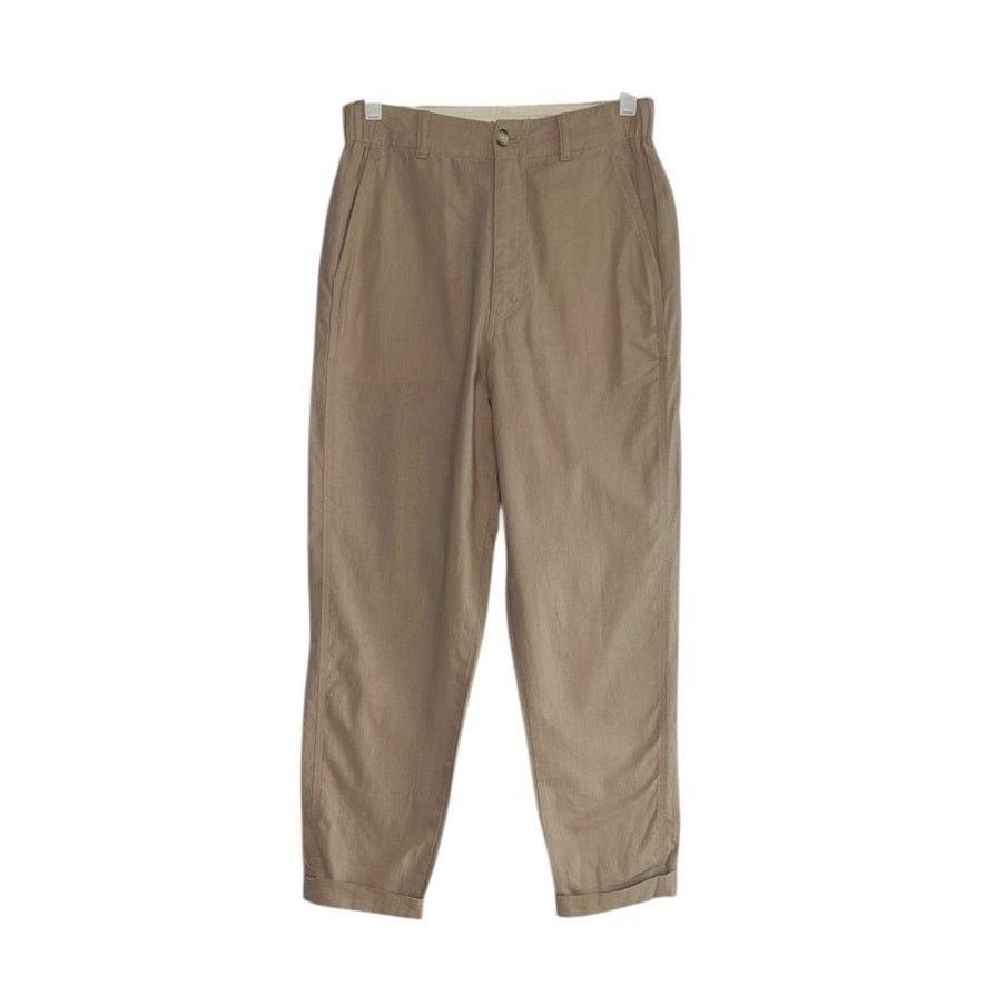 Uniqlo Uniqlo beige casual high rise ankle pants size XS Size 28" / US 6 / IT 42 - 1 Thumbnail