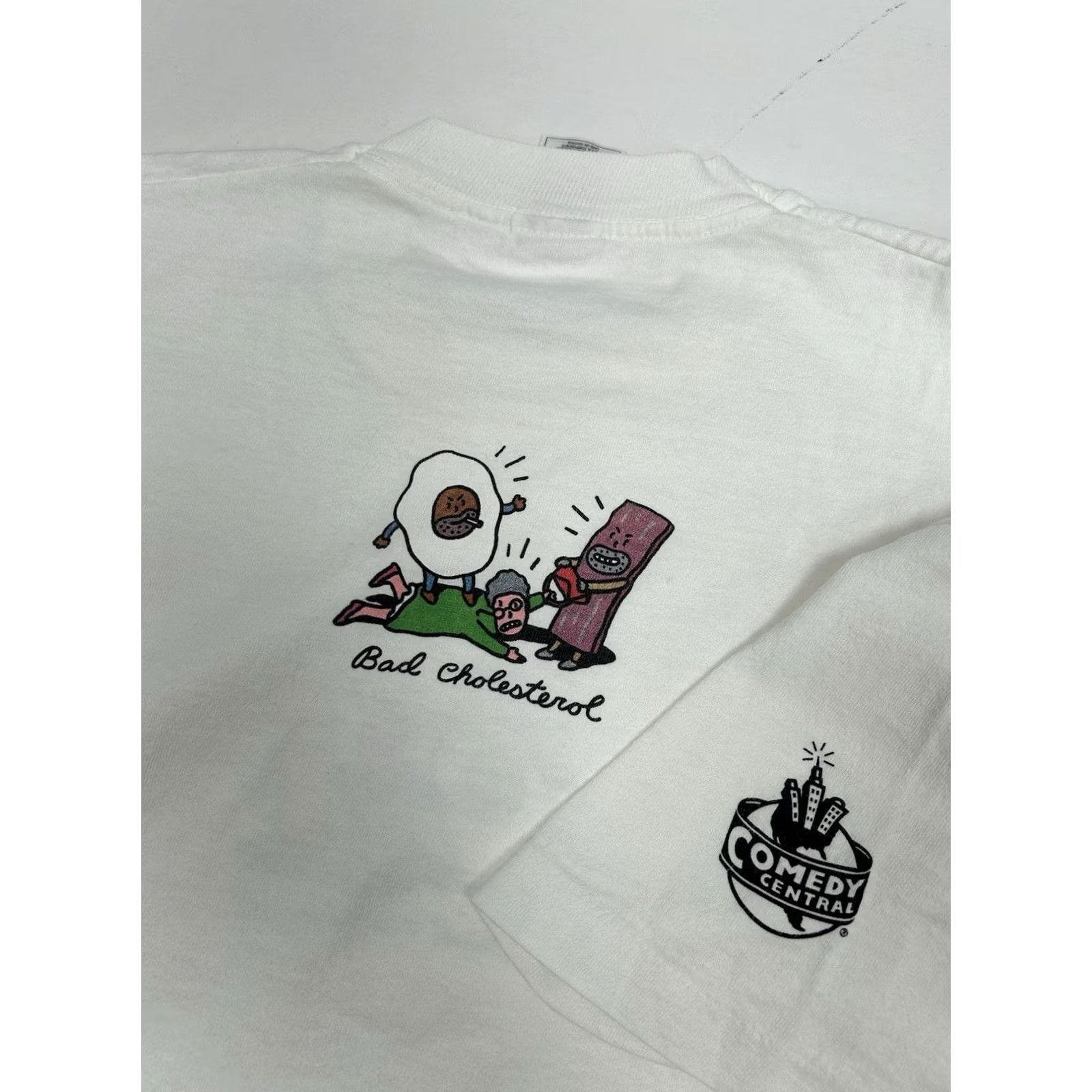 Vintage VINTAGE Comedy Central Tee XL Funny Good Cholesterol Bad Cholesterol 90s Comedy Size US XL / EU 56 / 4 - 2 Thumbnail