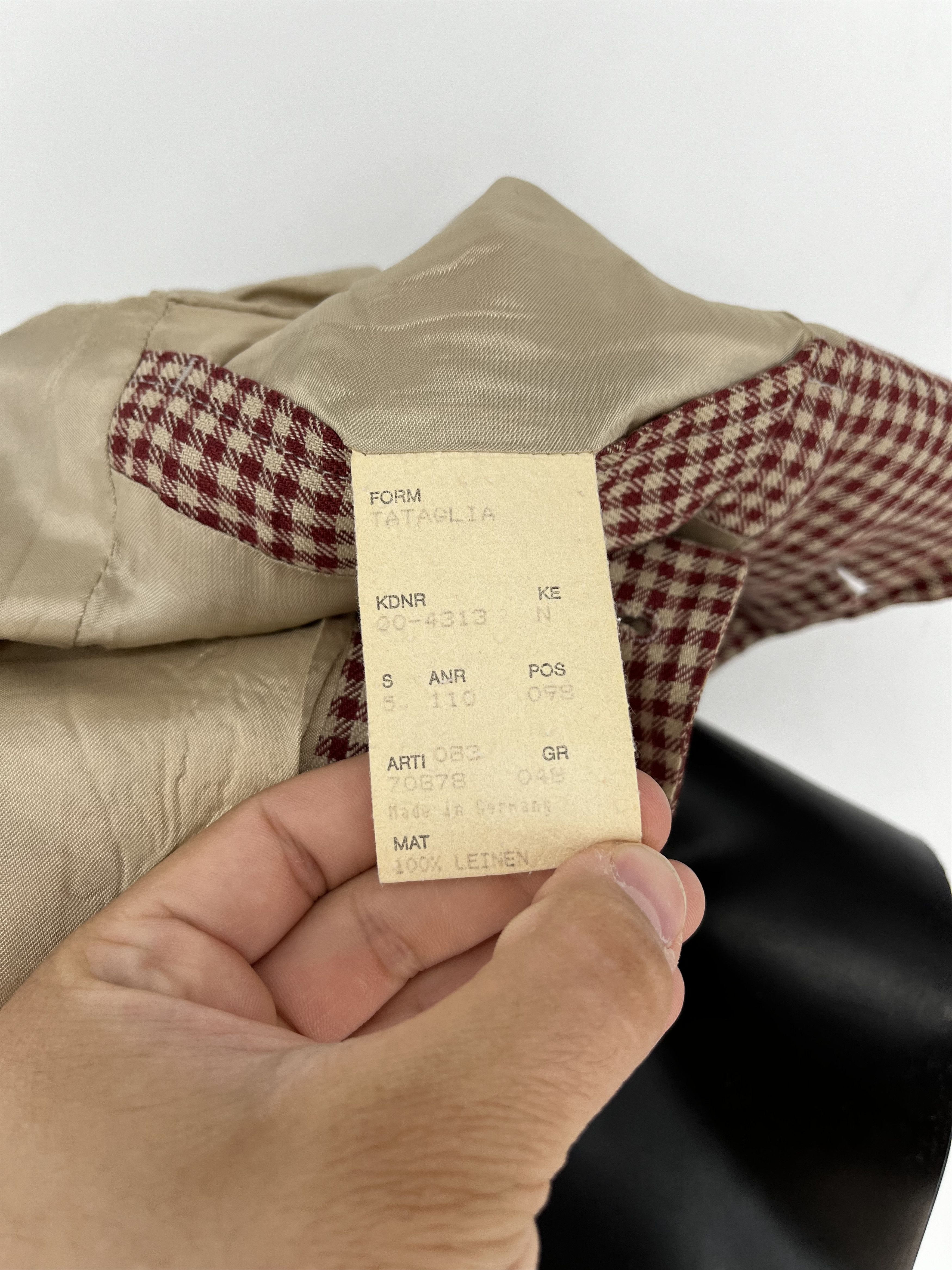 Hugo Boss Hugo Boss Vintage Linen Blazer 48 Solbiati Natural Kalkutta Size 48S - 10 Thumbnail