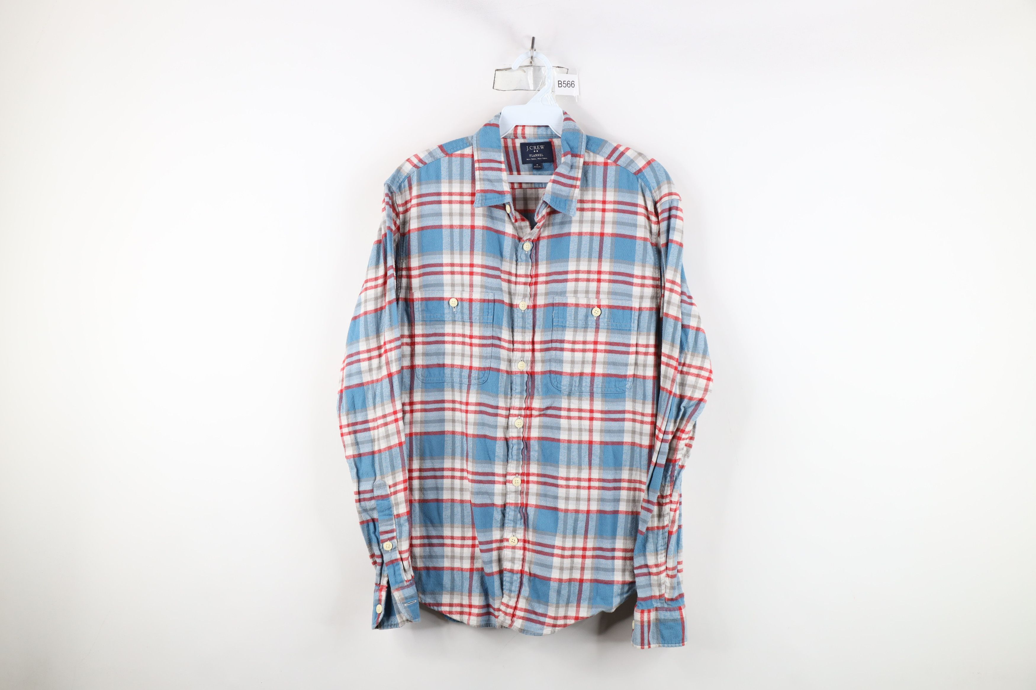 J.Crew × Vintage Vintage J Crew Long Sleeve Collared Button Shirt Plaid Size US M / EU 48-50 / 2 - 1 Thumbnail