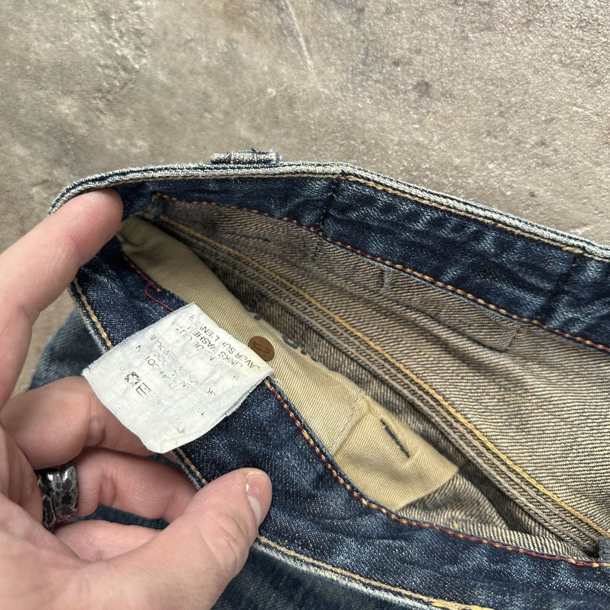 Blue Blood Blue Blood Japanese Denim Patchwork Distressed Pants Size US 34 / EU 50 - 10 Thumbnail