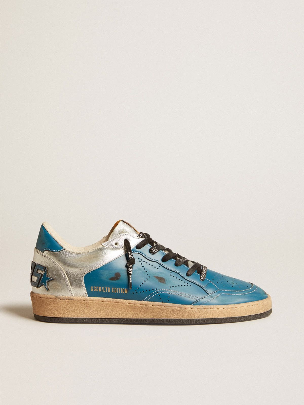 o1w1db10425 Ball Star Sneakers in Blue/Silver