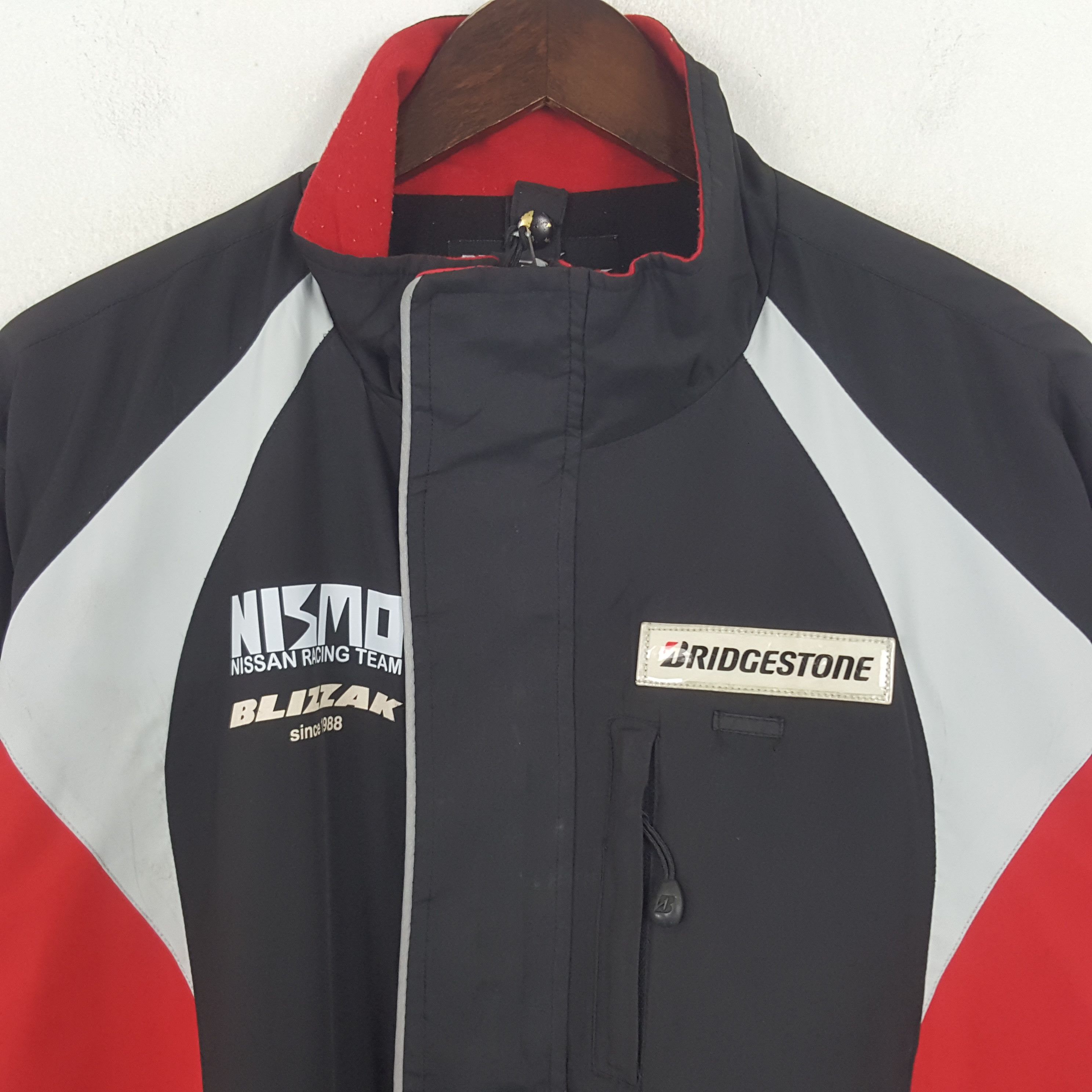 Japanese Brand × Vintage Vintage Bridgestone X Nismo Custom Worker Windbreaker Jacket Size US L / EU 52-54 / 3 - 4 Thumbnail
