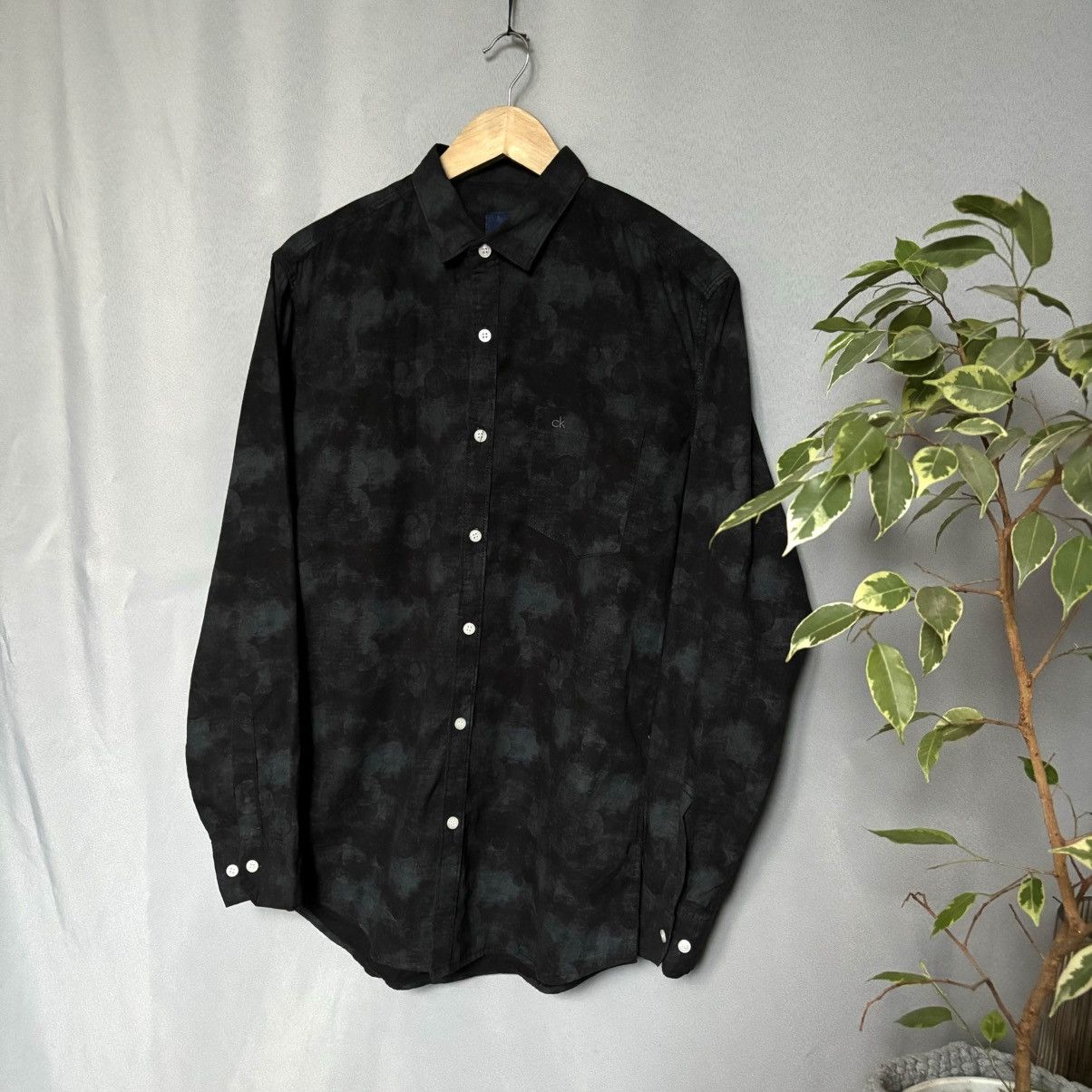 Calvin Klein Calvin Klein shirt rare xl button up black Size US XL / EU 56 / 4 - 1 Thumbnail