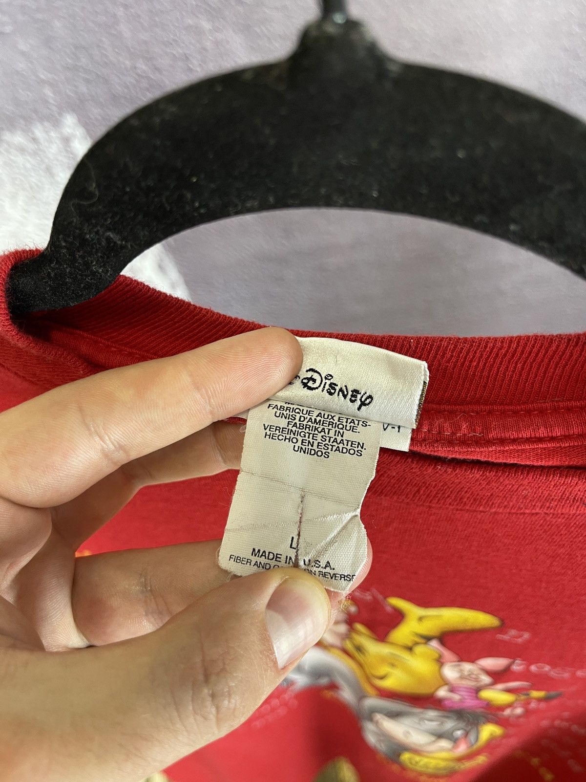 Disney Disney Winnie the Pooh Friends vintage 90s made in USA tee Size US L / EU 52-54 / 3 - 8 Thumbnail