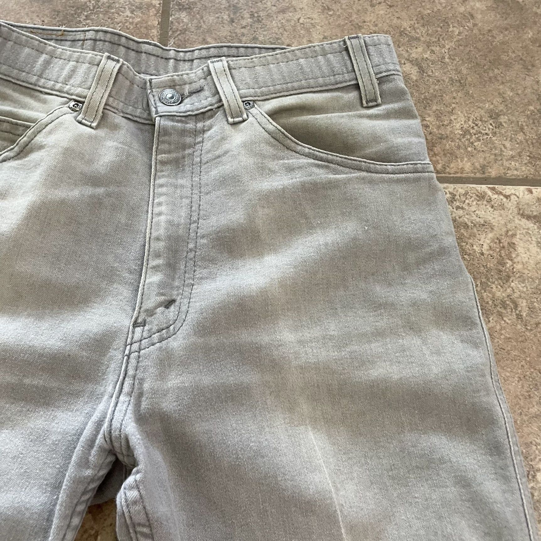 Levi's Levi’s Men's Jeans Gray Cotton Blend Size 32x30 Straight 90s Style Size US 32 / EU 48 - 2 Thumbnail
