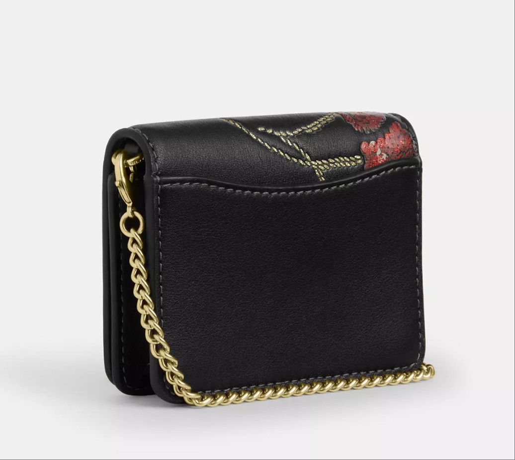 Coach NWT Coach CDE98 Mini Wallet On A Chain With Cherry Print Size ONE SIZE - 9 Thumbnail