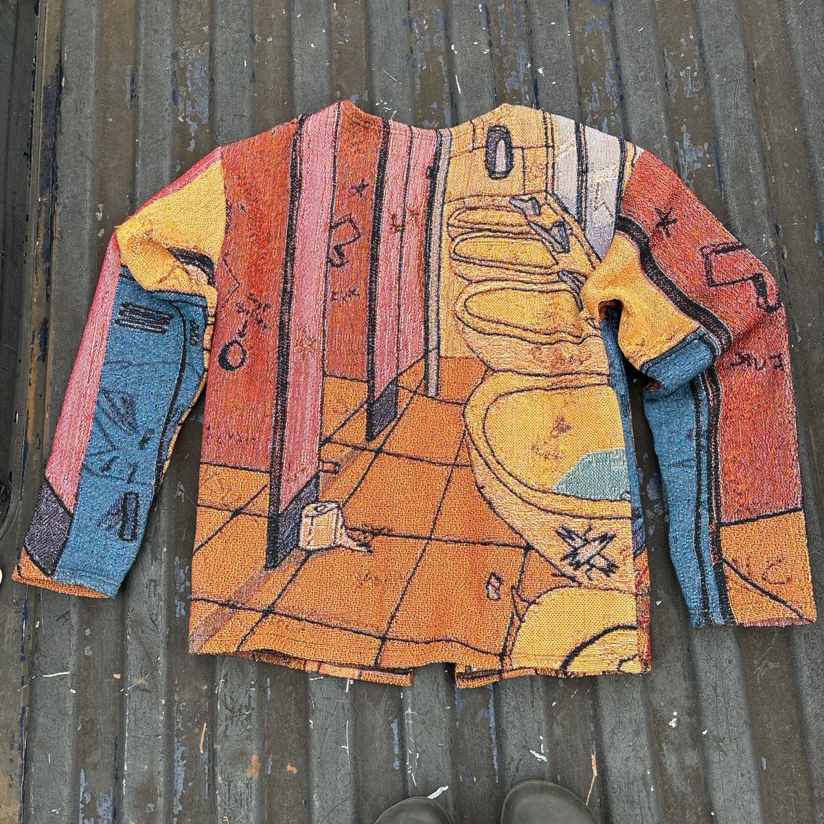 4x1111 Super Rare 4x1111 x Zorgasm Tapestry Cardigan Size US L / EU 52-54 / 3 - 2 Thumbnail