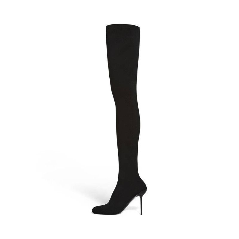 Balenciaga o1w1db10526 Anatomic 110mm Over-the-Knee Boots in Black Size US 6 / IT 36 - 4 Thumbnail