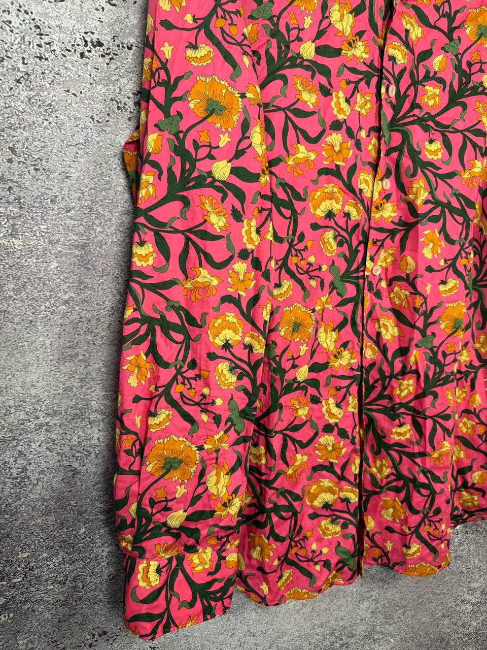 Designer × Vintage Xacus Size 17/43 Evolution Fit Pink Shirt Floral Print Size US L / EU 52-54 / 3 - 6 Thumbnail