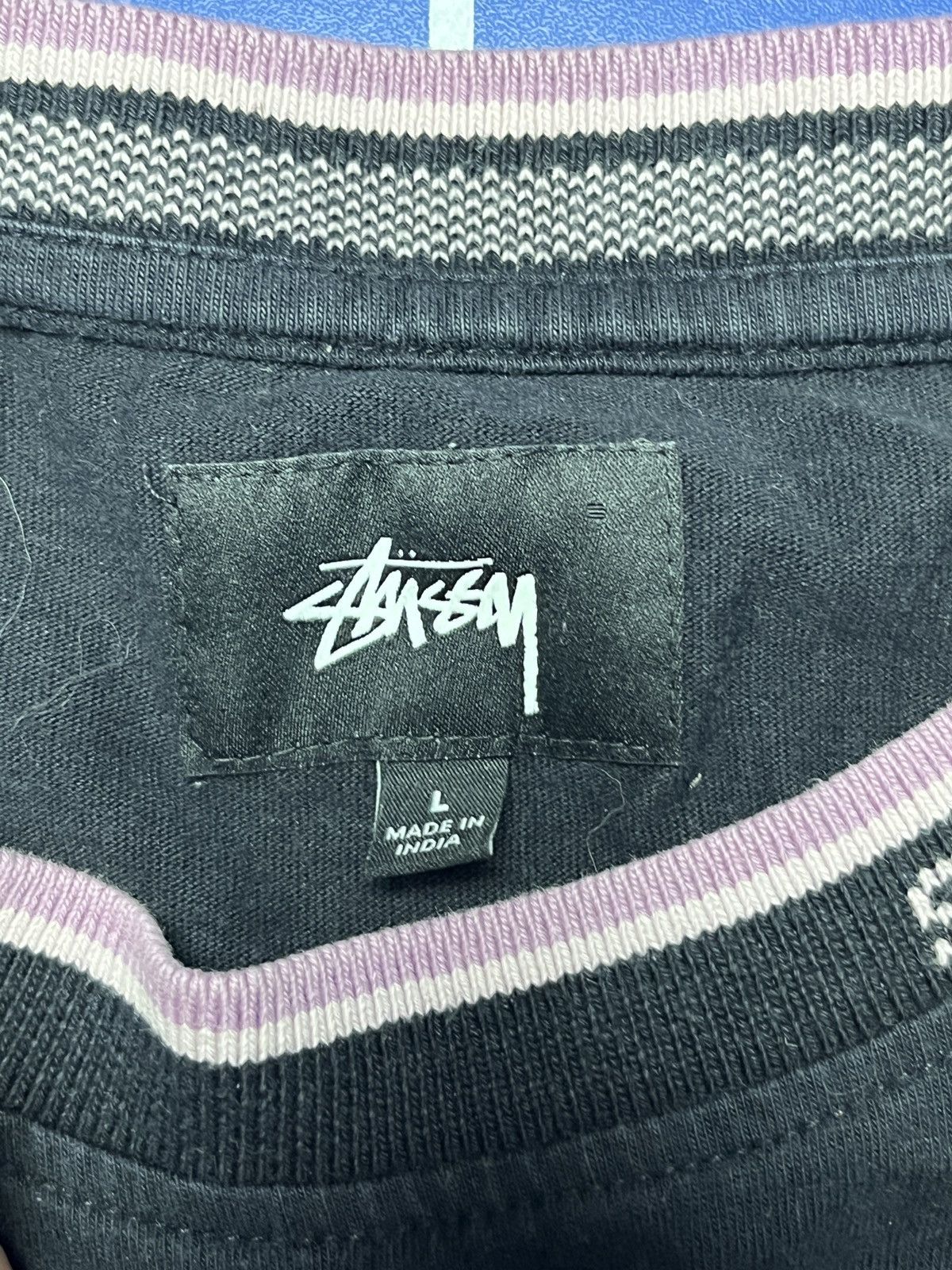 Stussy Stussy Long Sleeve Ribbed Crewneck Sweatshirt Black Men’s Size US L / EU 52-54 / 3 - 6 Thumbnail