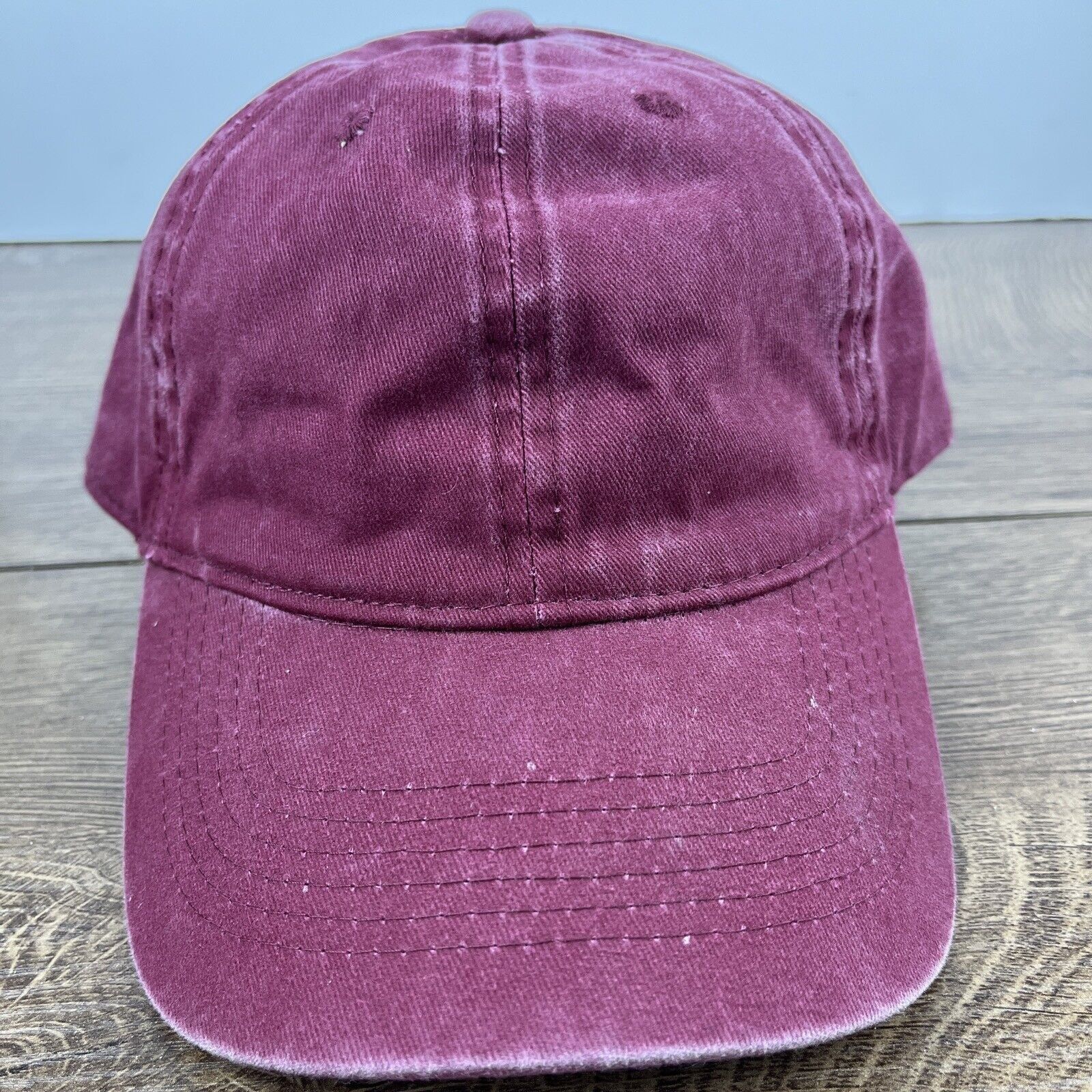 Other Maroon Baseball Hat Red Hat Adjustable Adult Size Hat Red Ca Size ONE SIZE - 5 Thumbnail