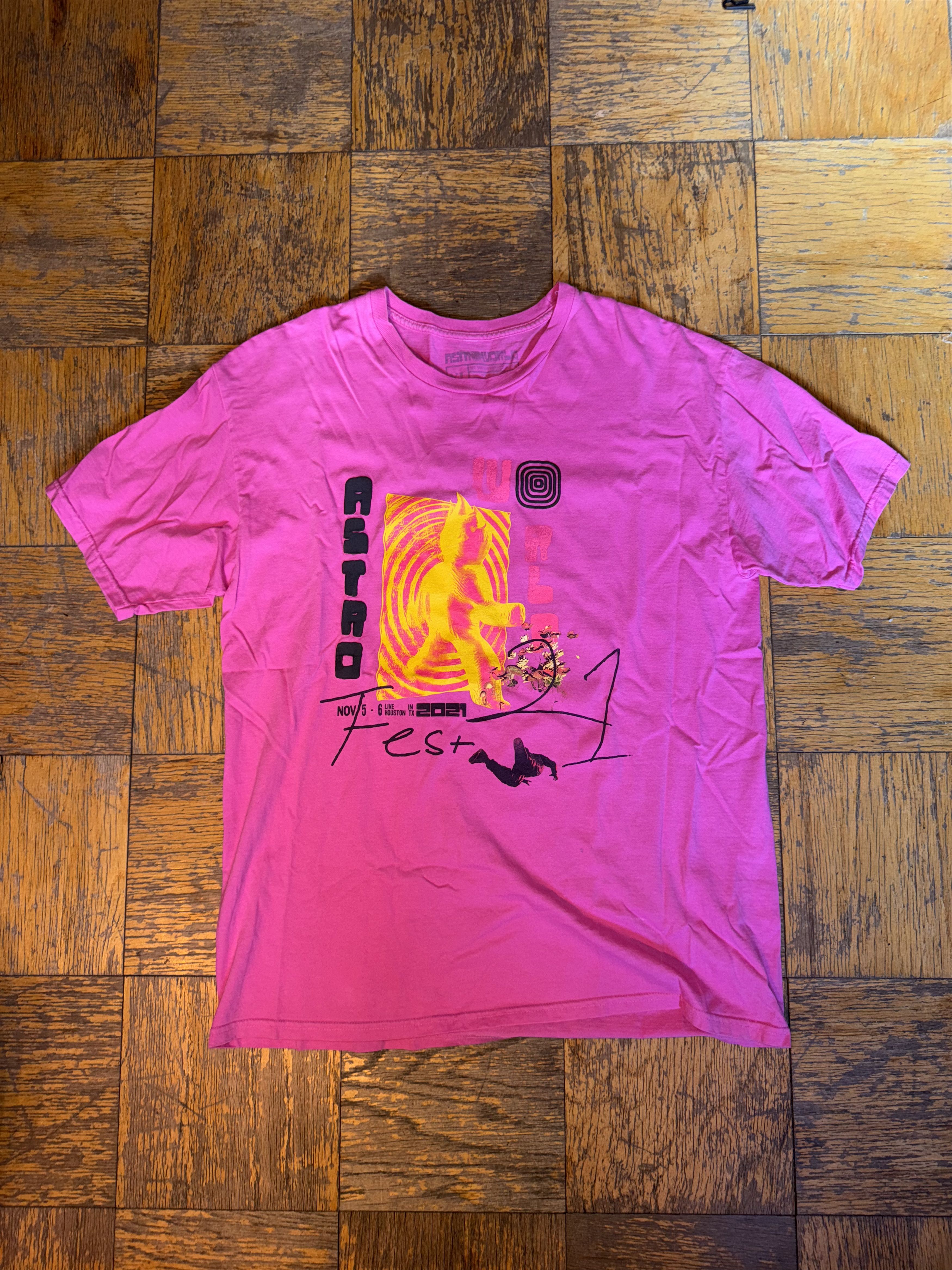 Travis Scott Travis $cott Astroworld Astrofest 2021 Merch T-shirt Size US XL / EU 56 / 4 - 1 Thumbnail