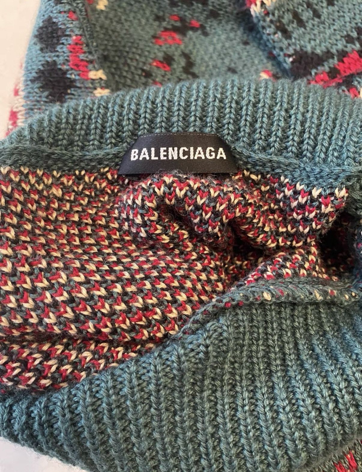 Balenciaga Balenciaga ethnic-pattern sweater Size US M / EU 48-50 / 2 - 5 Thumbnail