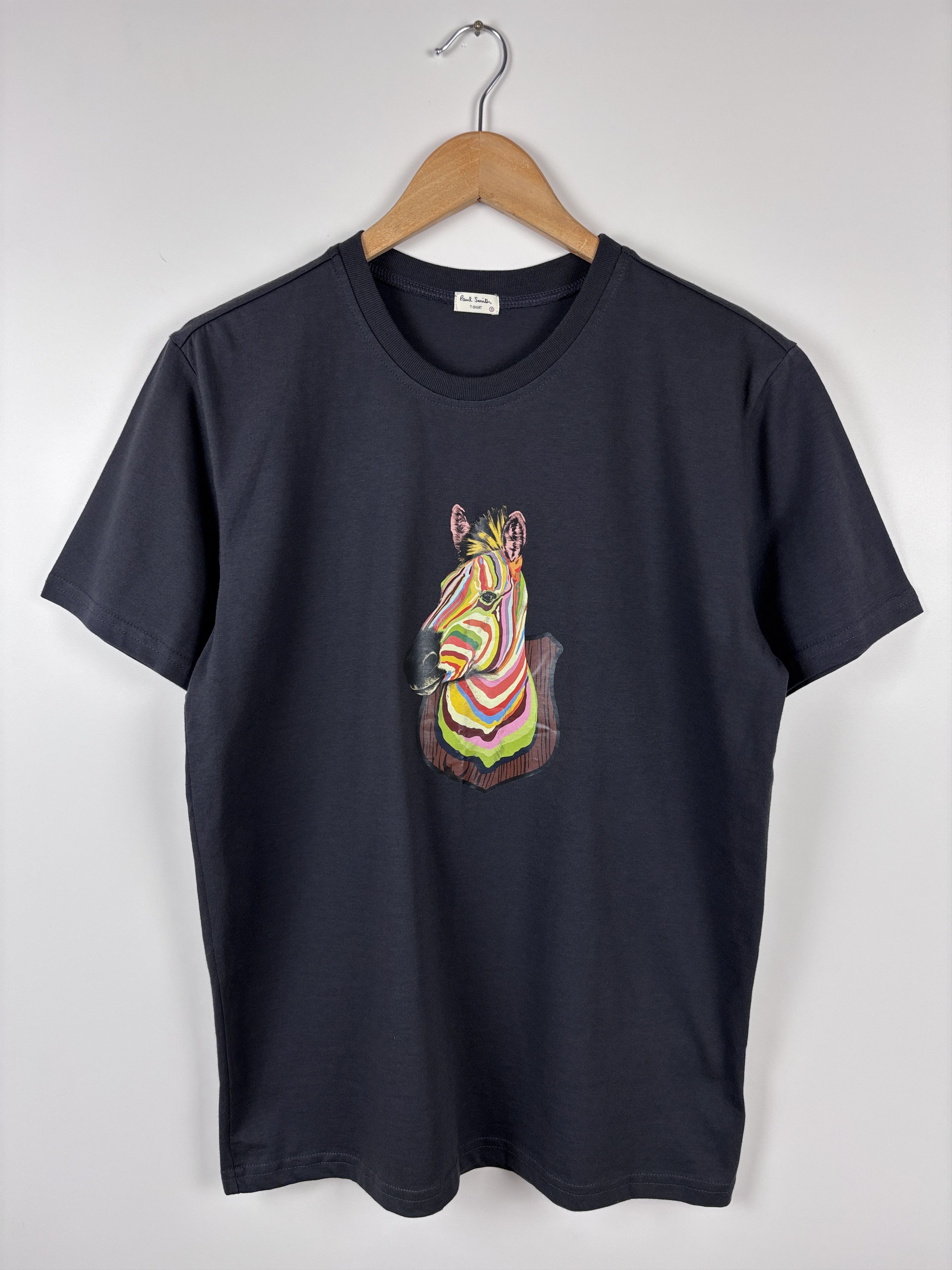 Paul Smith Mens Paul Smith Zebra Print Black T-shirt Size S Size US S / EU 44-46 / 1 - 1 Thumbnail