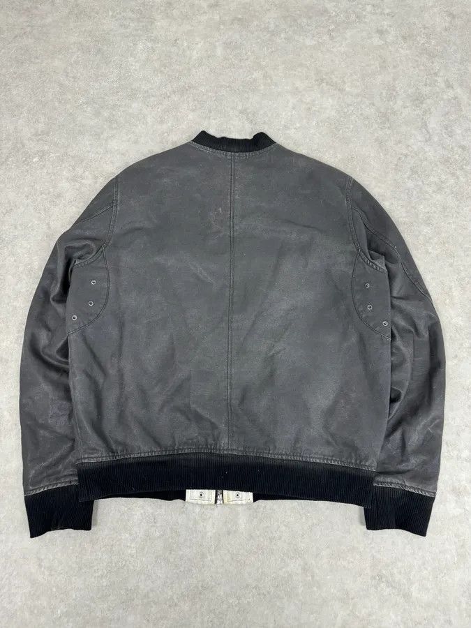 Diesel Diesel Dark Grey Waxed Bomber Jacket Size US L / EU 52-54 / 3 - 6 Thumbnail