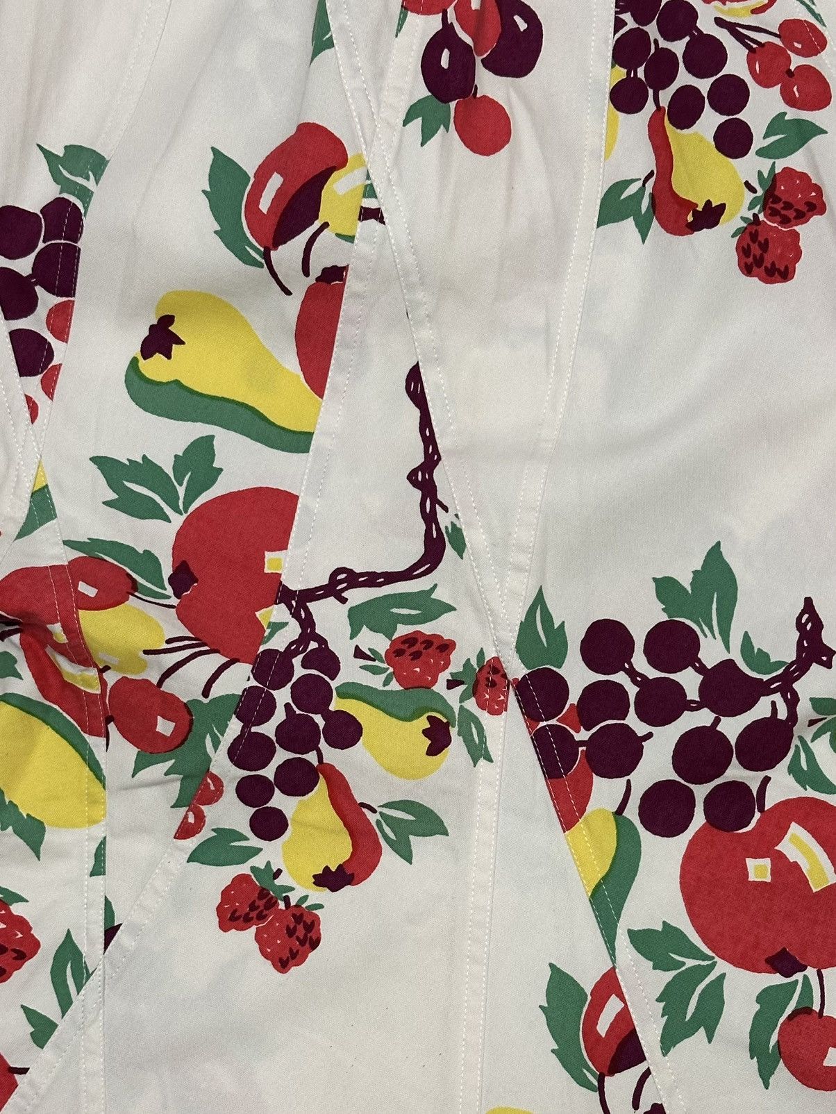 Junya Watanabe JUNYA WATANABE Spring Summer 2003 Fruit Print Maxi Skirt Size 27" / US 4 / IT 40 - 4 Thumbnail