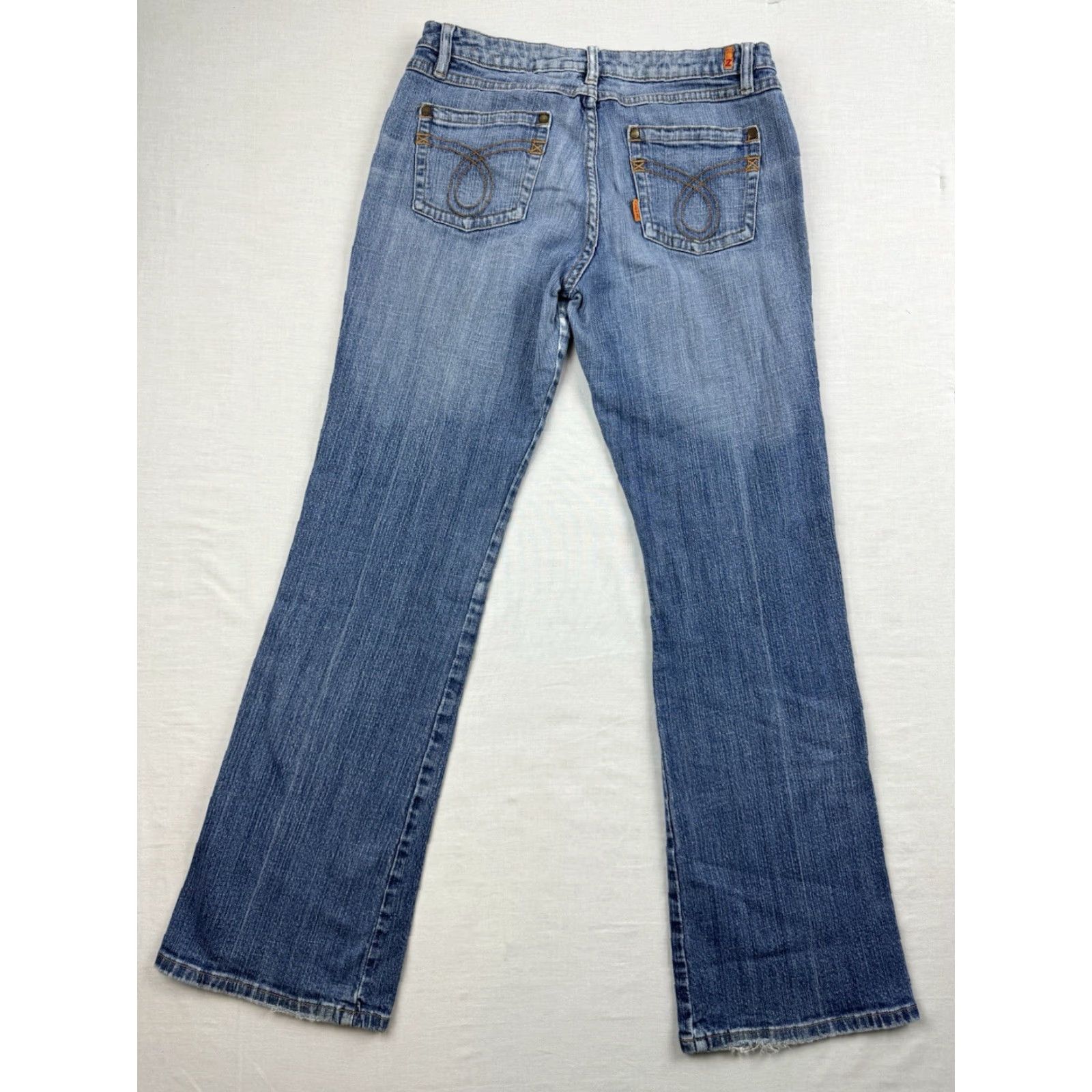 Denime VINTAGE Zana Di Jeans Womens 11 Blue Flared Hipster Grunge Punk Y2K Denim Pants Jeans Size 32" / US 10 / IT 46 - 4 Thumbnail