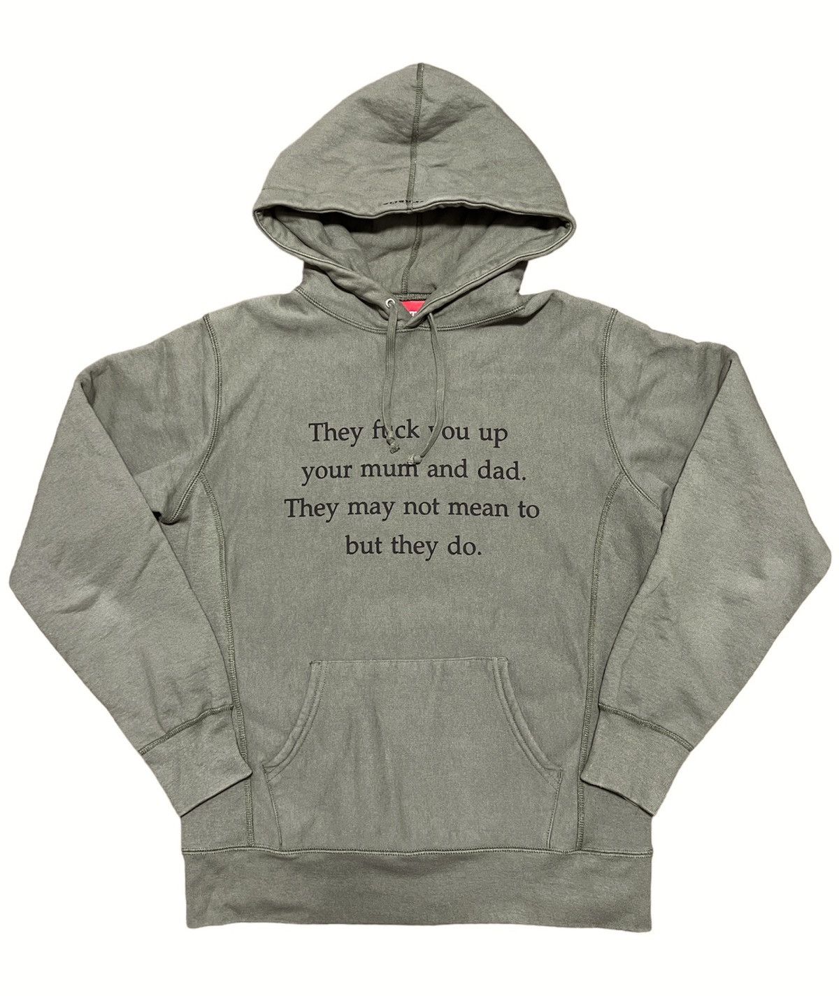 Supreme AW2016 Supreme “They Fuck You Up” Pullover Poem Hoodie | Grailed