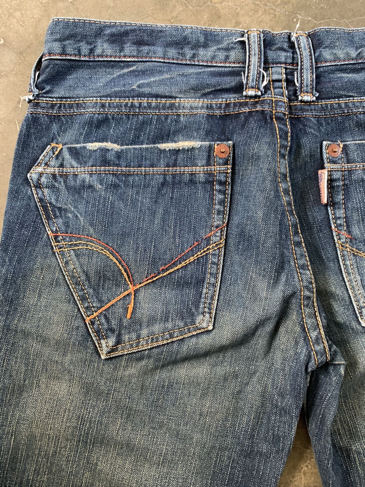 Tornado Mart Super Flare Jeans Mud Rusty Japan Brappers Bush Pant Jeans Size 31" - 18 Thumbnail