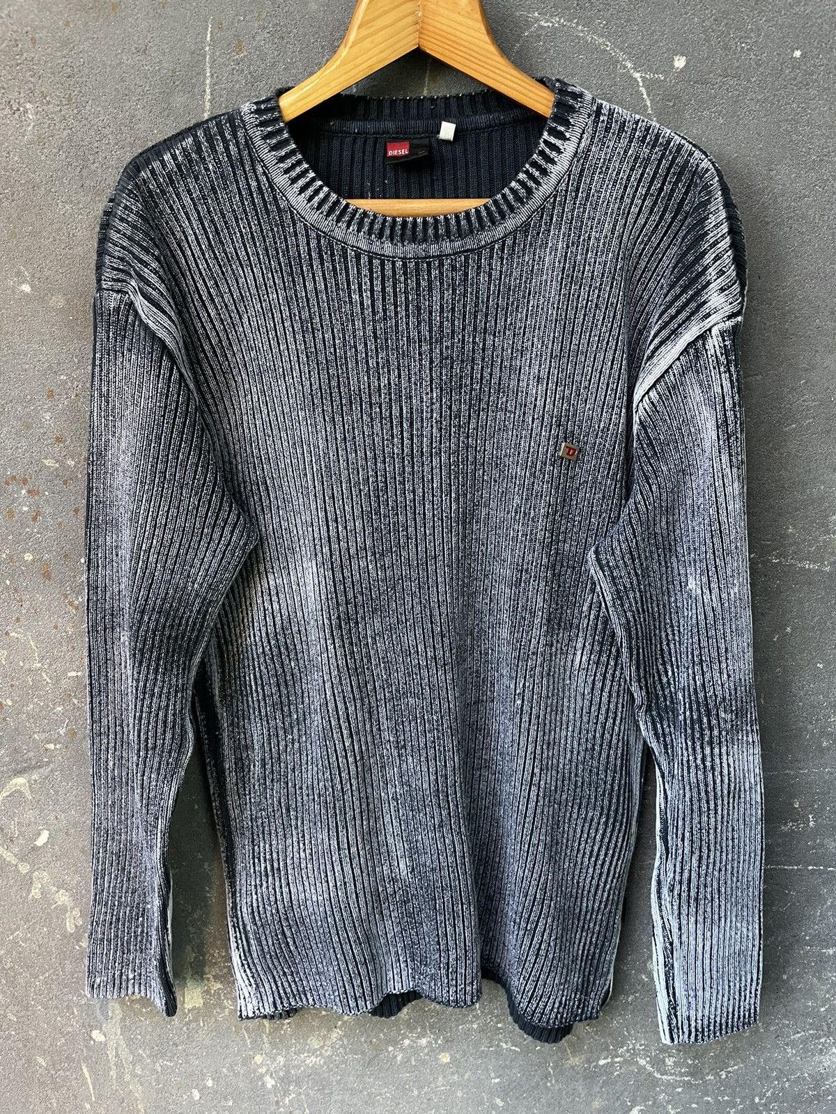 Diesel Diesel Ribbed Knit Sweater Vintage Size US XL / EU 56 / 4 - 1 Thumbnail
