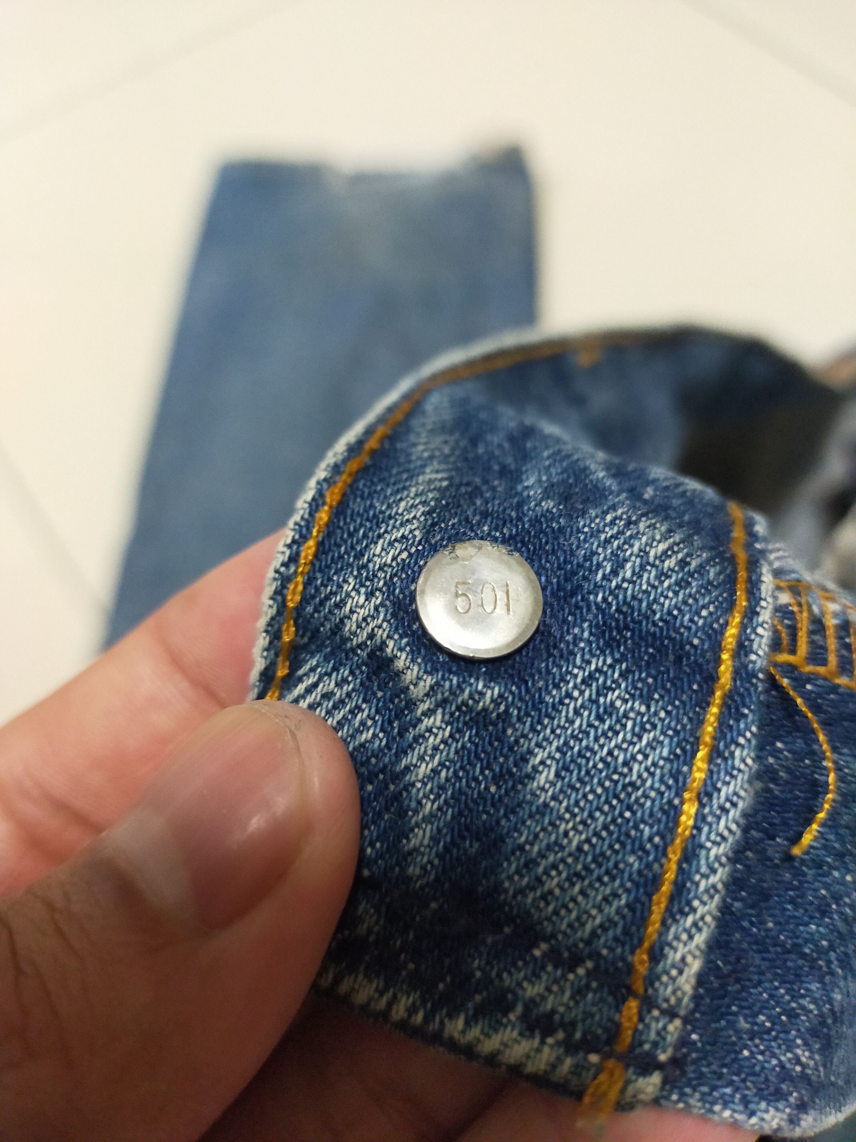 Levi's × Levi's Vintage Clothing VINTAGE 1980's / 1990's LEVIS 501 JEANS Size US 35 - 7 Thumbnail