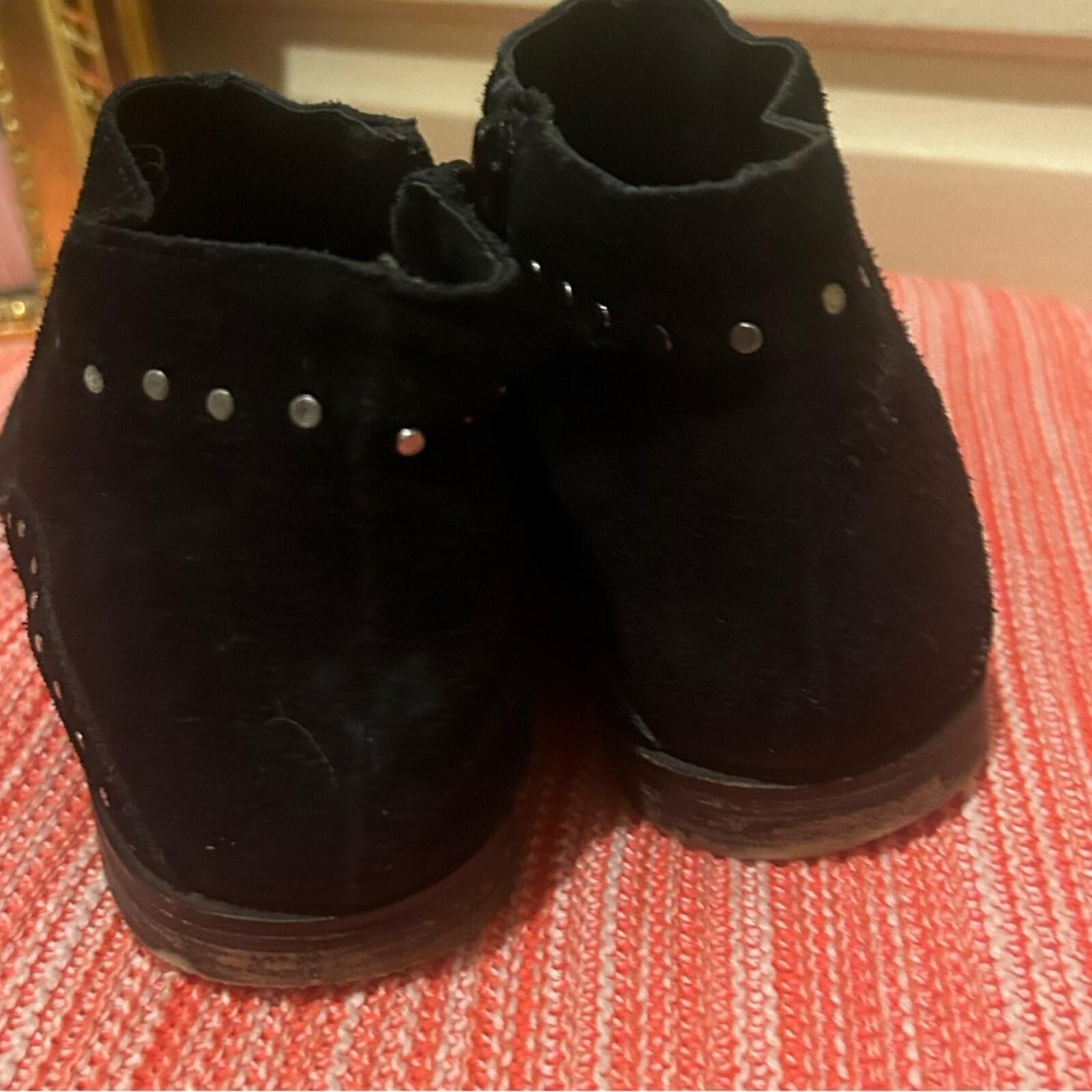 Free People Free People Black Studded Suede Ankle Boots Size US 8 / IT 38 - 5 Thumbnail