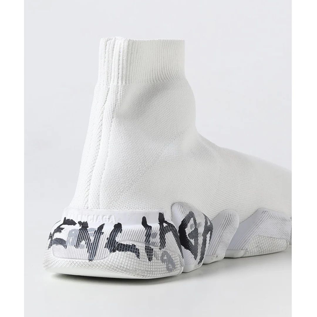 Balenciaga o1bcso1str0126 Speed 2.0 Graffiti Recycled knit Sneakers Size US 8 / IT 38 - 2 Thumbnail