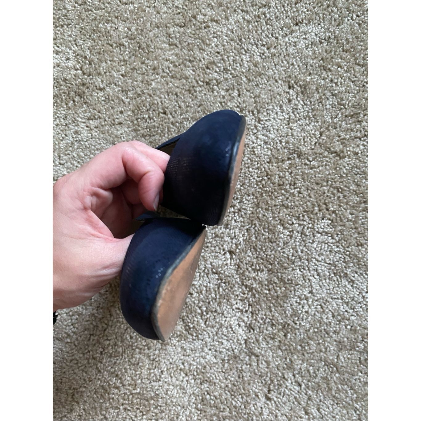 Salvatore Ferragamo Salvatore Ferragamo Vintage Navy Blue Pumps, Block Heels, Size 8.5 Size US 8.5 / IT 38.5 - 11 Thumbnail