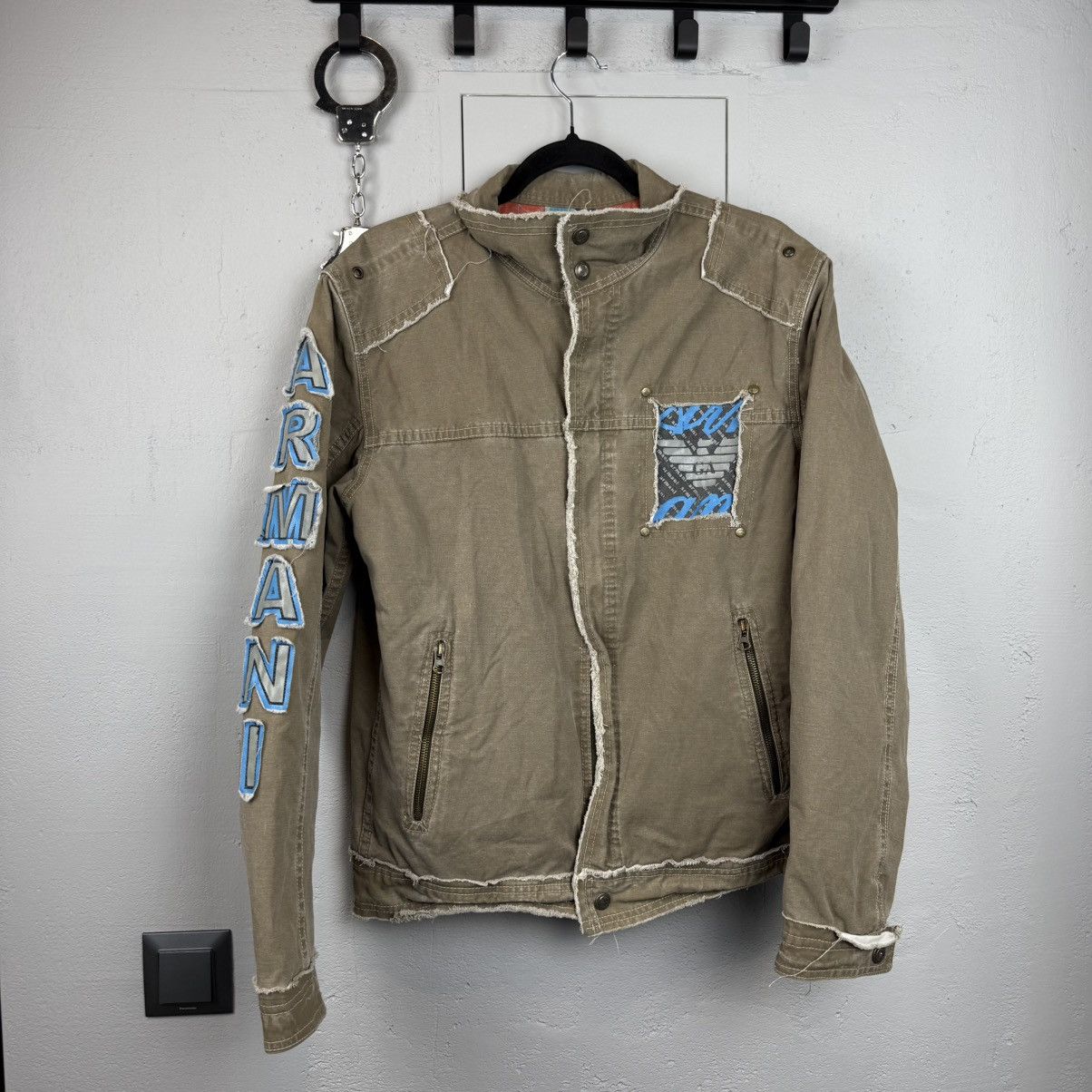 Emporio Armani Vinatge Avant Garde Emporio Armani Jacket Logo Size US L / EU 52-54 / 3 - 1 Thumbnail