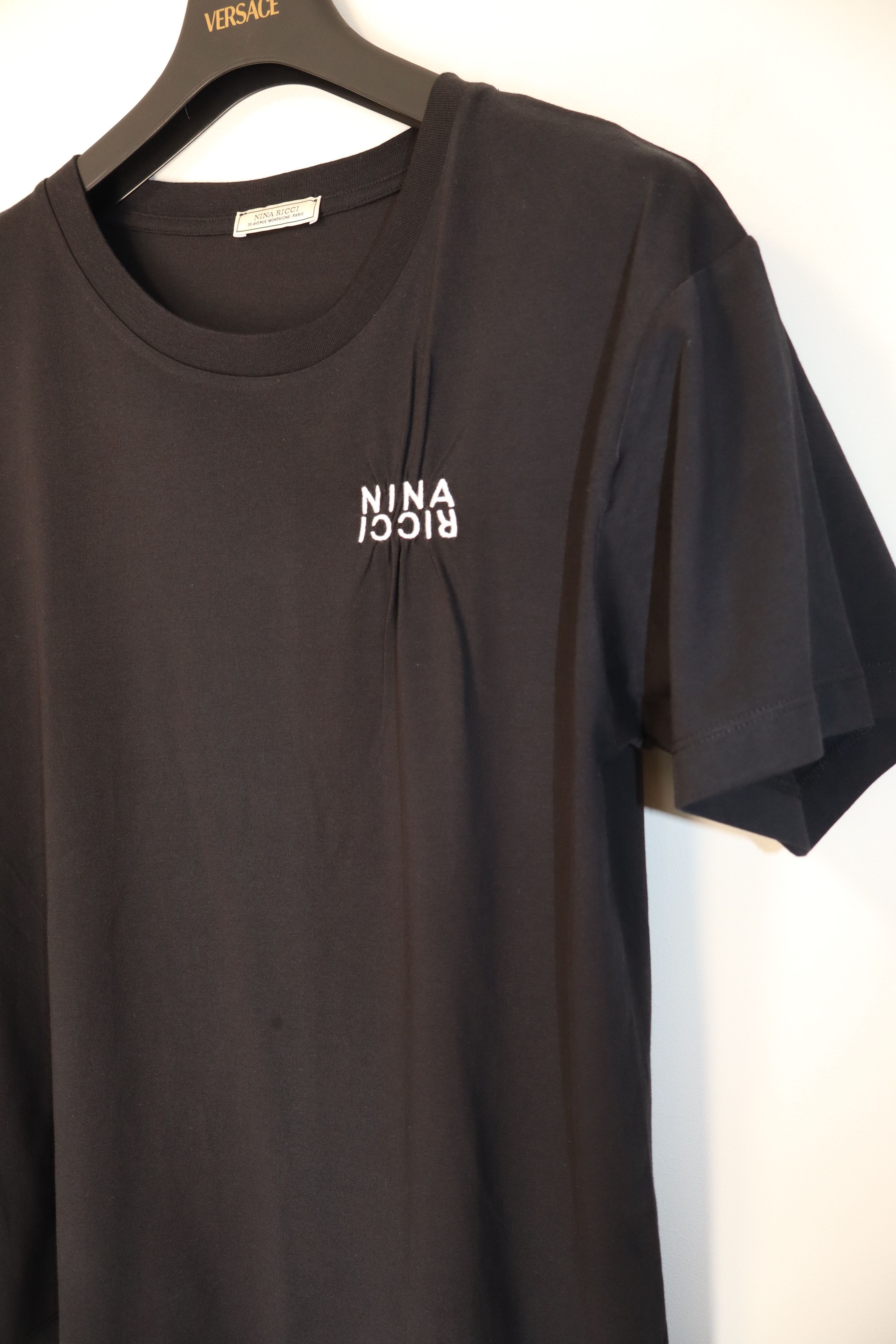 Nina Ricci Embroidered logo t-shirt Size L / US 10 / IT 46 - 4 Thumbnail