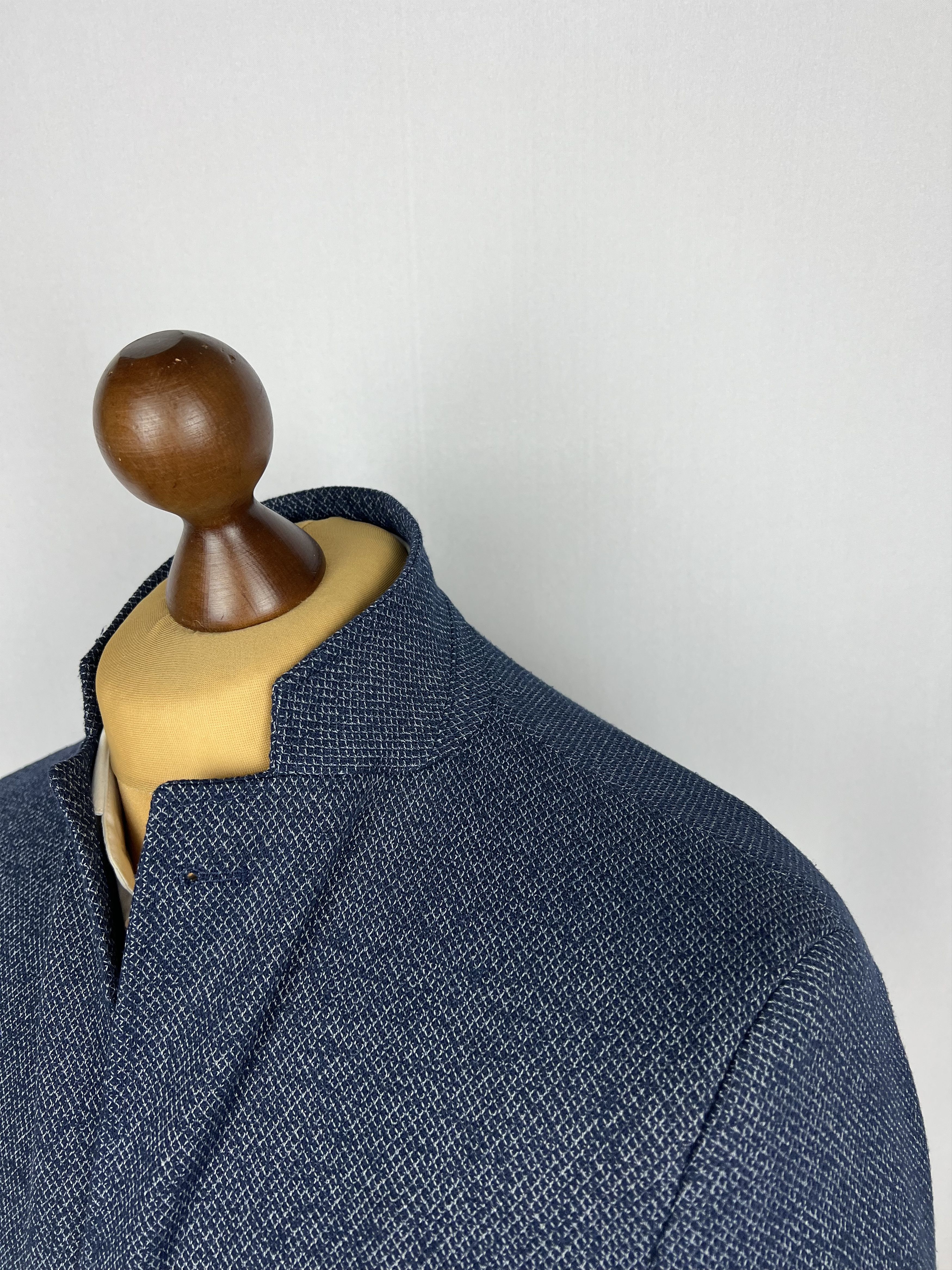 Baldessarini Solid Textured Stretch Cotton-Blend Unlined Sport Coat Size 38R - 6 Thumbnail