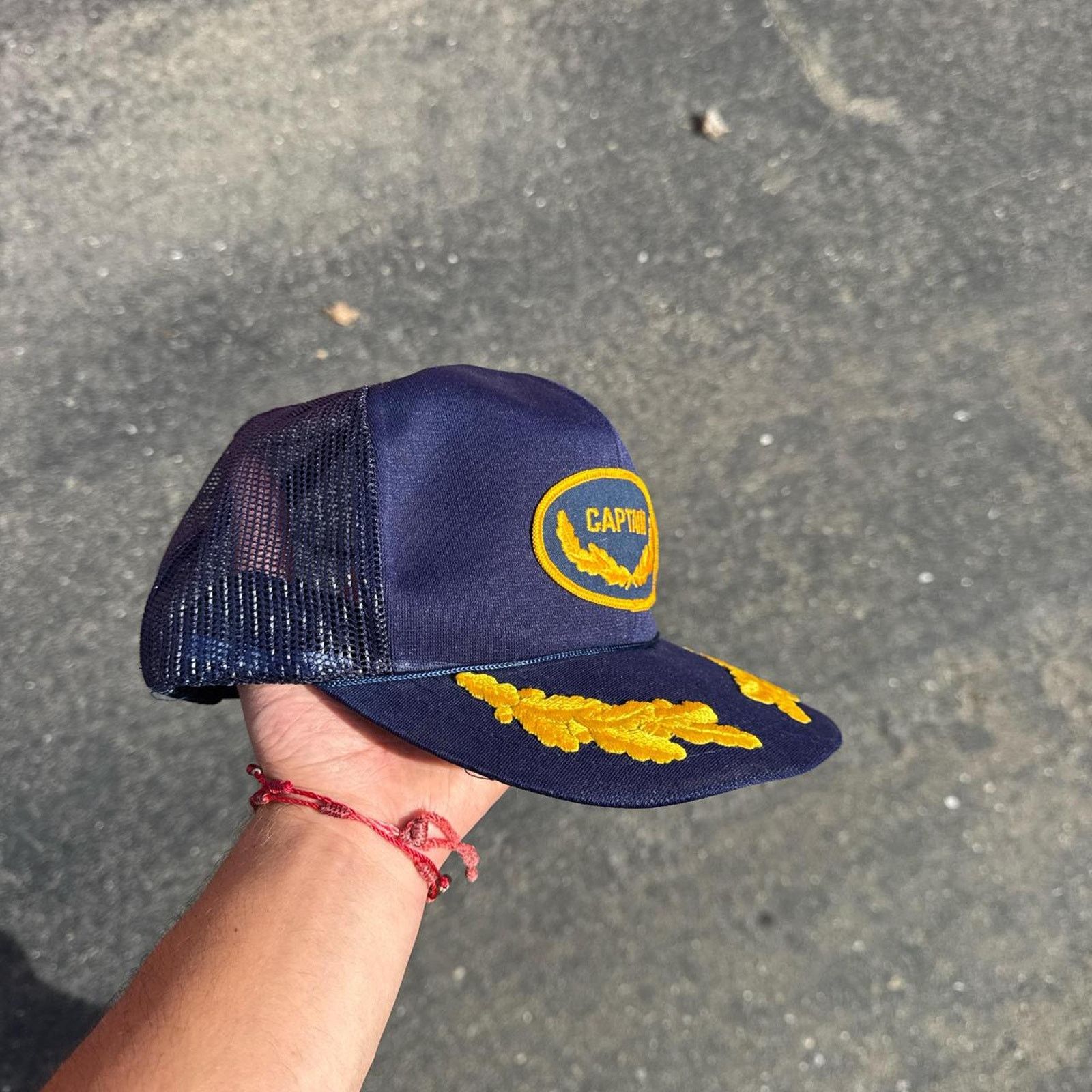 Vintage Vintage Captain Trucker Hat Snapback Size ONE SIZE - 2 Thumbnail
