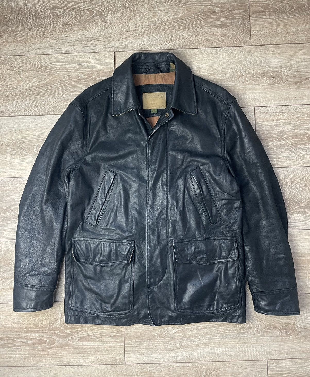 Timberland Timberland Black vintage lather jacket S Men Size US S / EU 44-46 / 1 - 1 Thumbnail