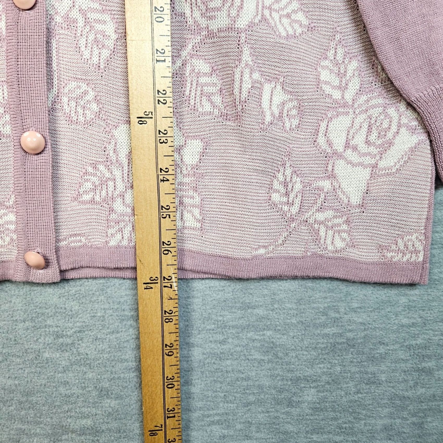 Camel CAMELA Cardigan Women Pink Floral Printed V-neck Button Up Size 42 Sweater Knit Regular All Seasons Womens Size M / US 6-8 / IT 42-44 - 7 Thumbnail
