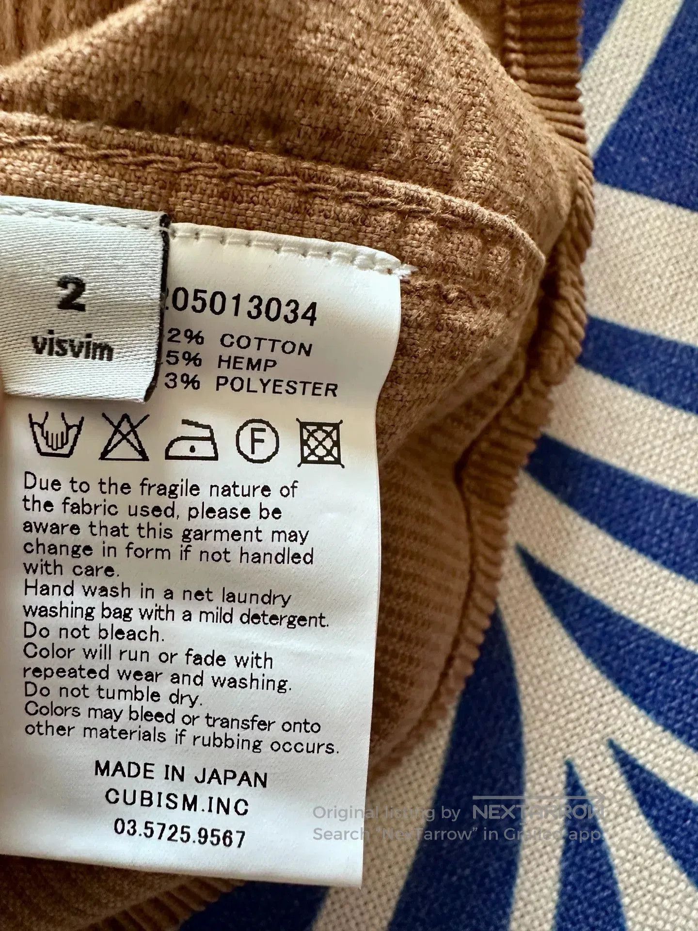 Visvim VISVIM 15AW TRAVAIL COVERALL WALE CORDS. Size US M / EU 48-50 / 2 - 5 Thumbnail