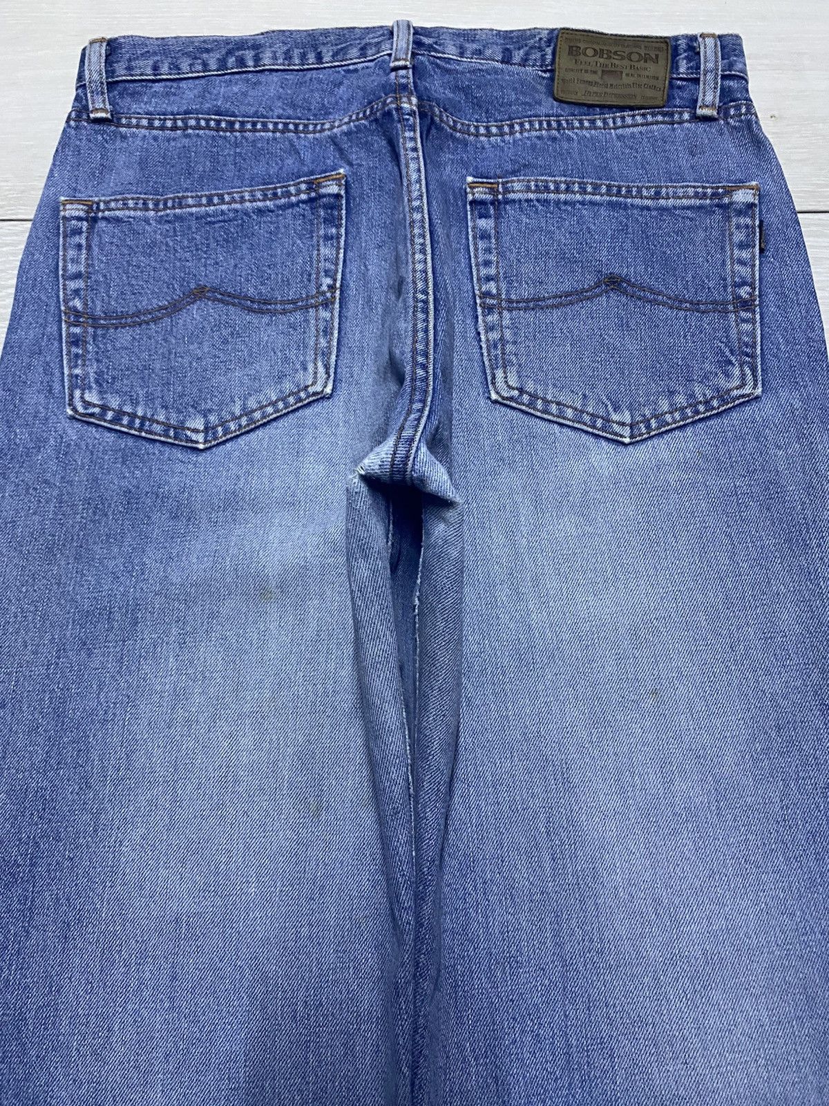 Japanese Brand Vintage Bobson Feel The Best Basic Blue Jeans Size US 31 - 4 Thumbnail