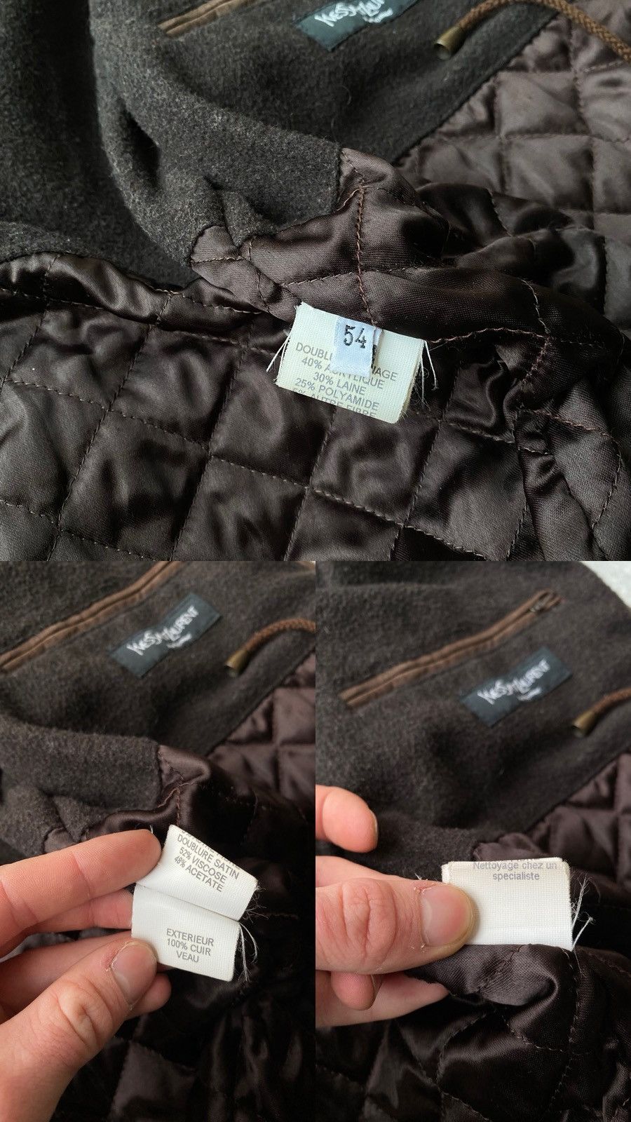 Yves Saint Laurent Vintage Yves Saint Laurent Leather Hunting Suede Jacket Size US XL / EU 56 / 4 - 25 Thumbnail