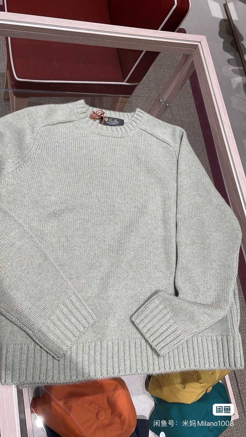 Loro Piana LORO PIANA Women's baby blue round neck cashmere sweater Size S / US 4 / IT 40 - 2 Thumbnail