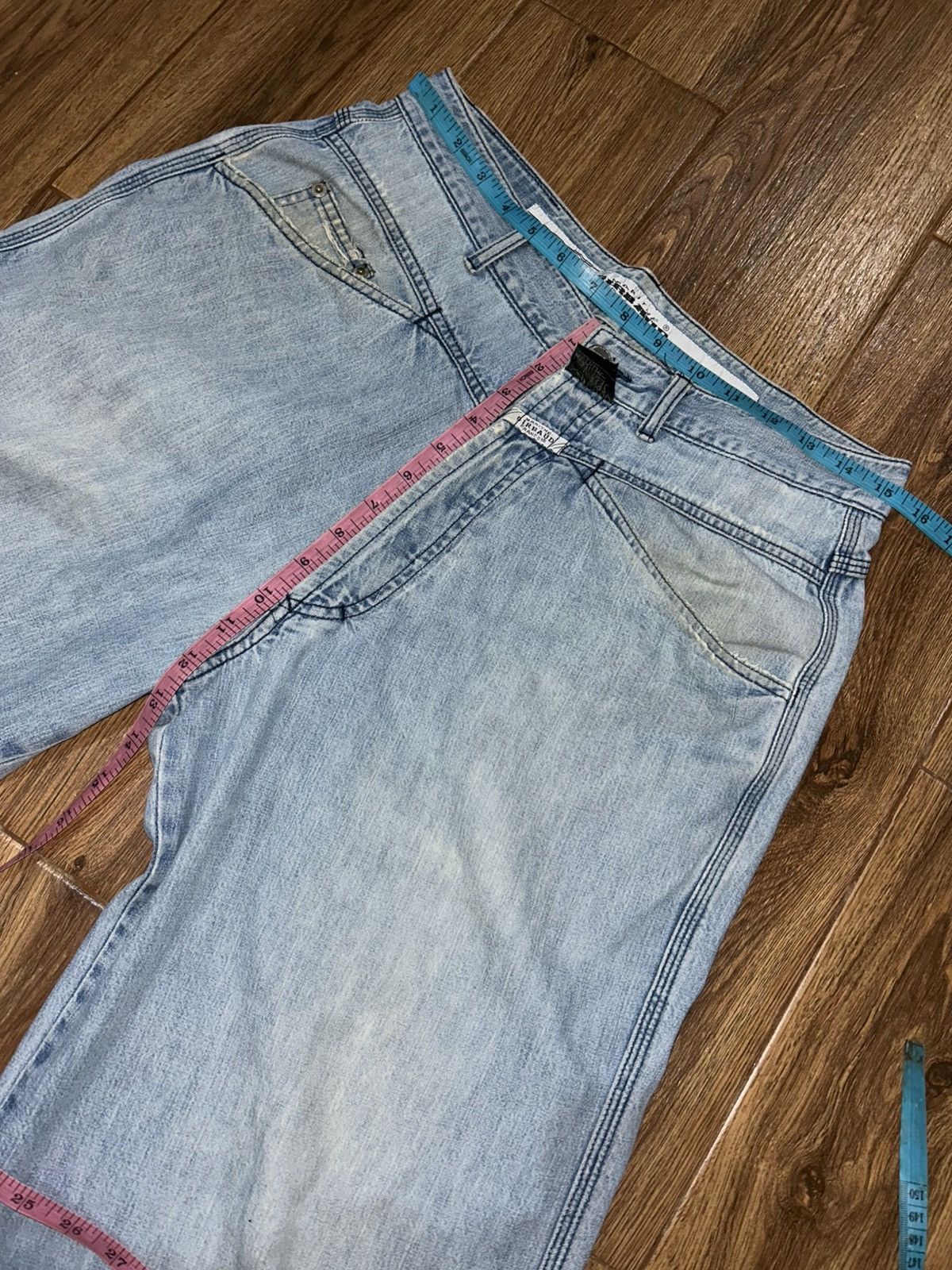 Marithe + Francois Girbaud Marithe Francois Girbaud Stone Washed Baggy Faded Blue Jeans Size 30" / US 8 / IT 44 - 14 Thumbnail